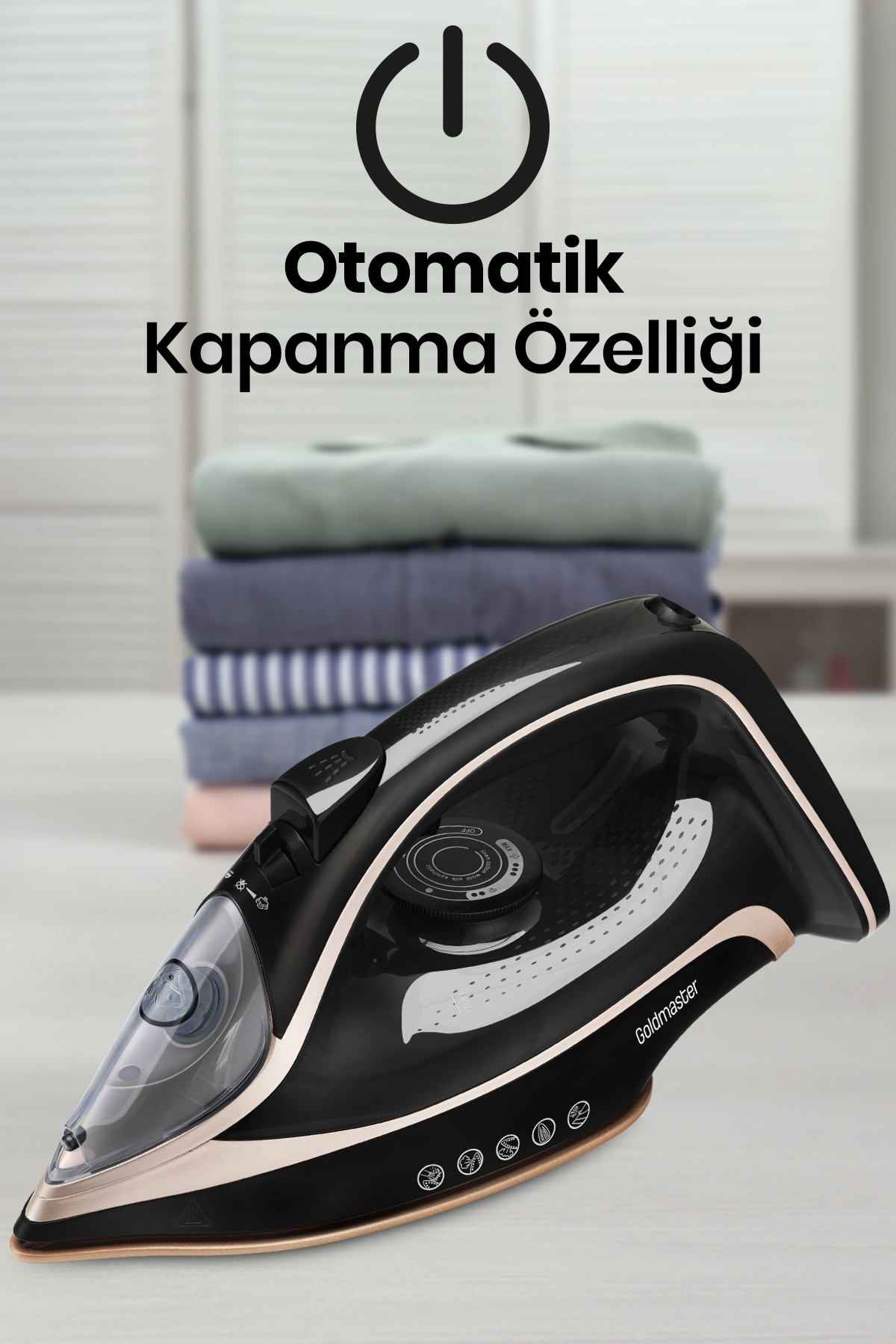Grandjett 3200W Seramik Tabanlı Oto. Kapanma Özellikli 210 gr Etkili Şok Buharlı Ütü 5