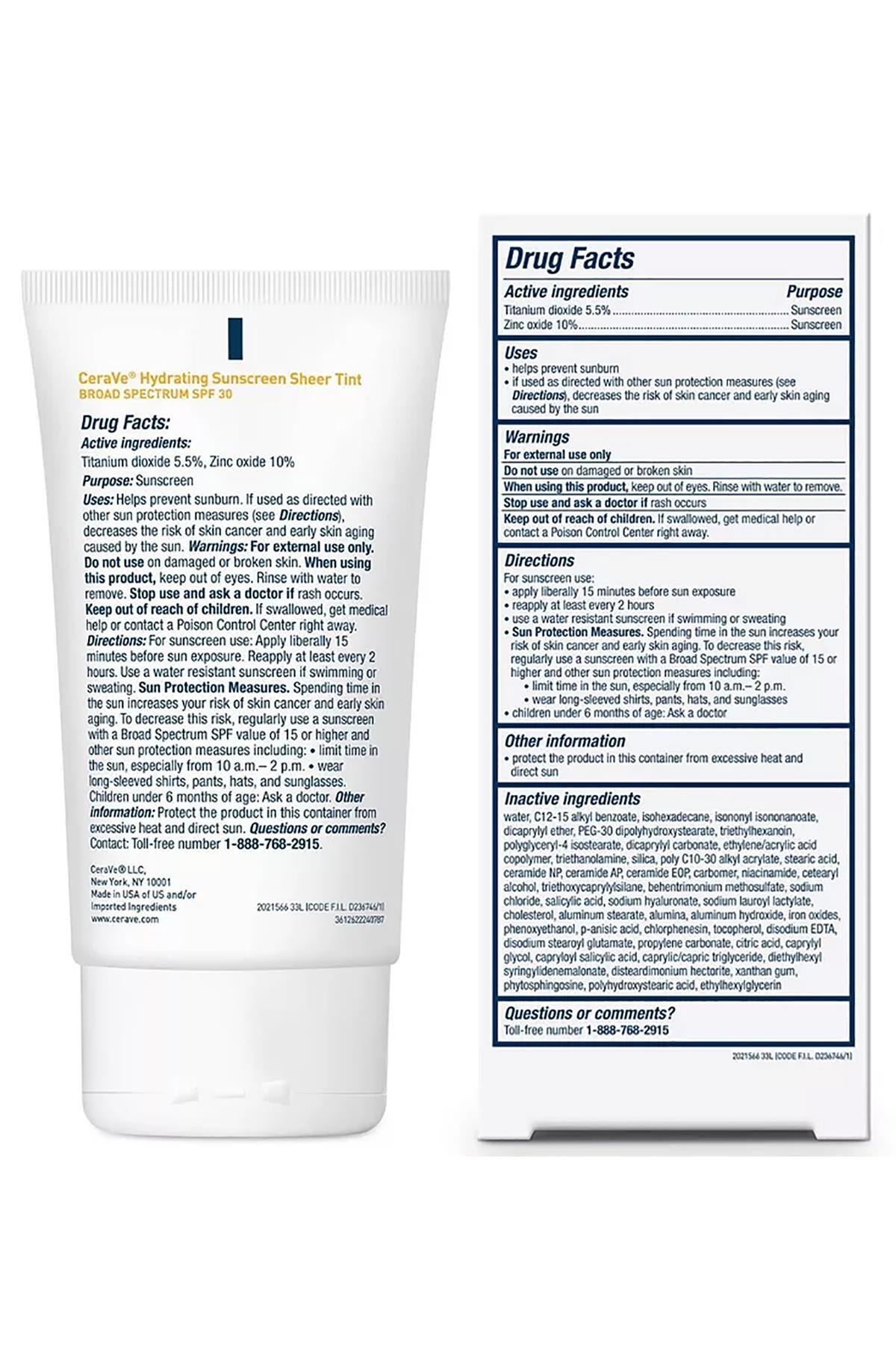 ضد آفتاب صورت   CeraVe | 3.606E+12 اورجینال - تصویر 2