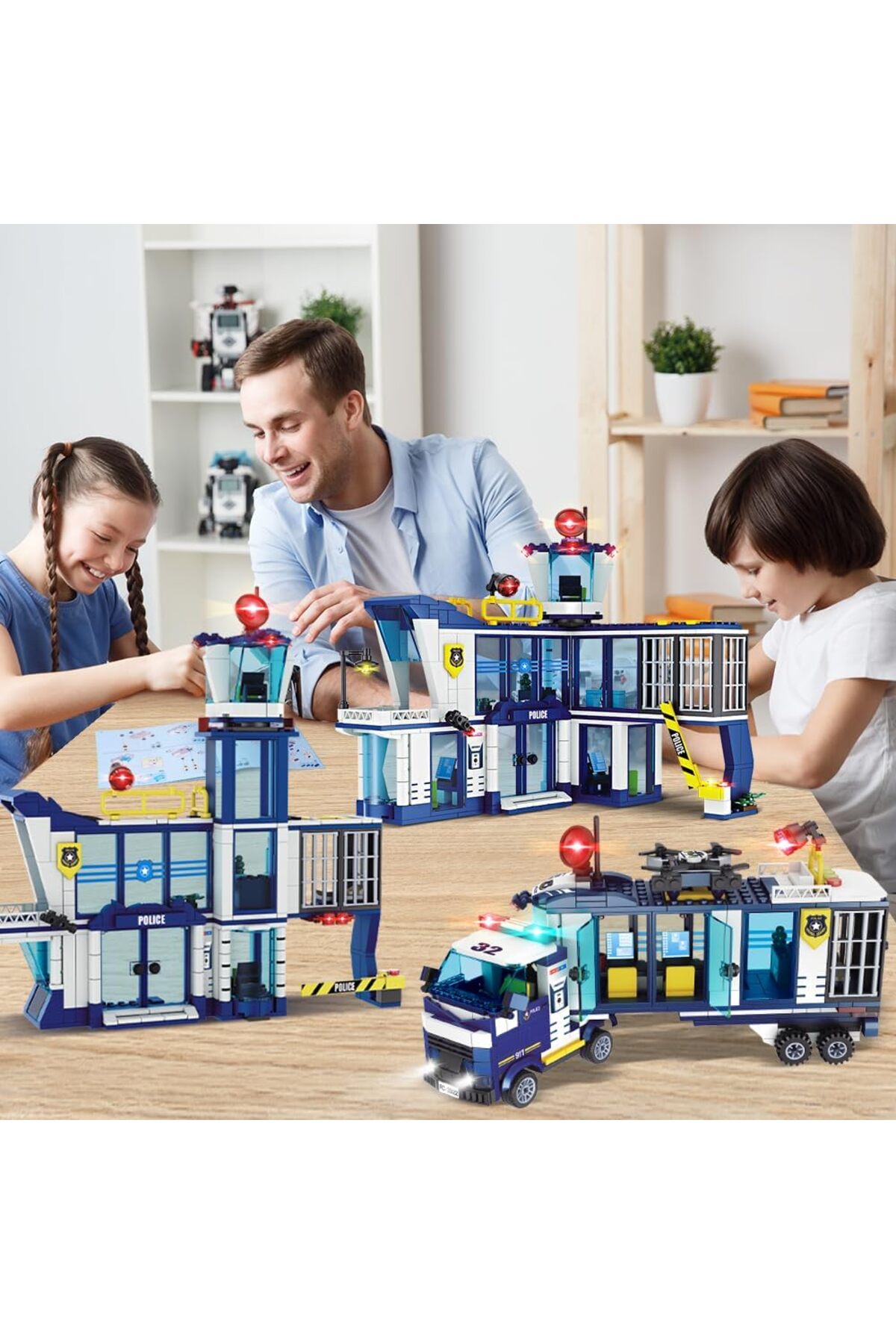 HOGOKIDS City Police Building Blocks Toy for Kids for Police Station
