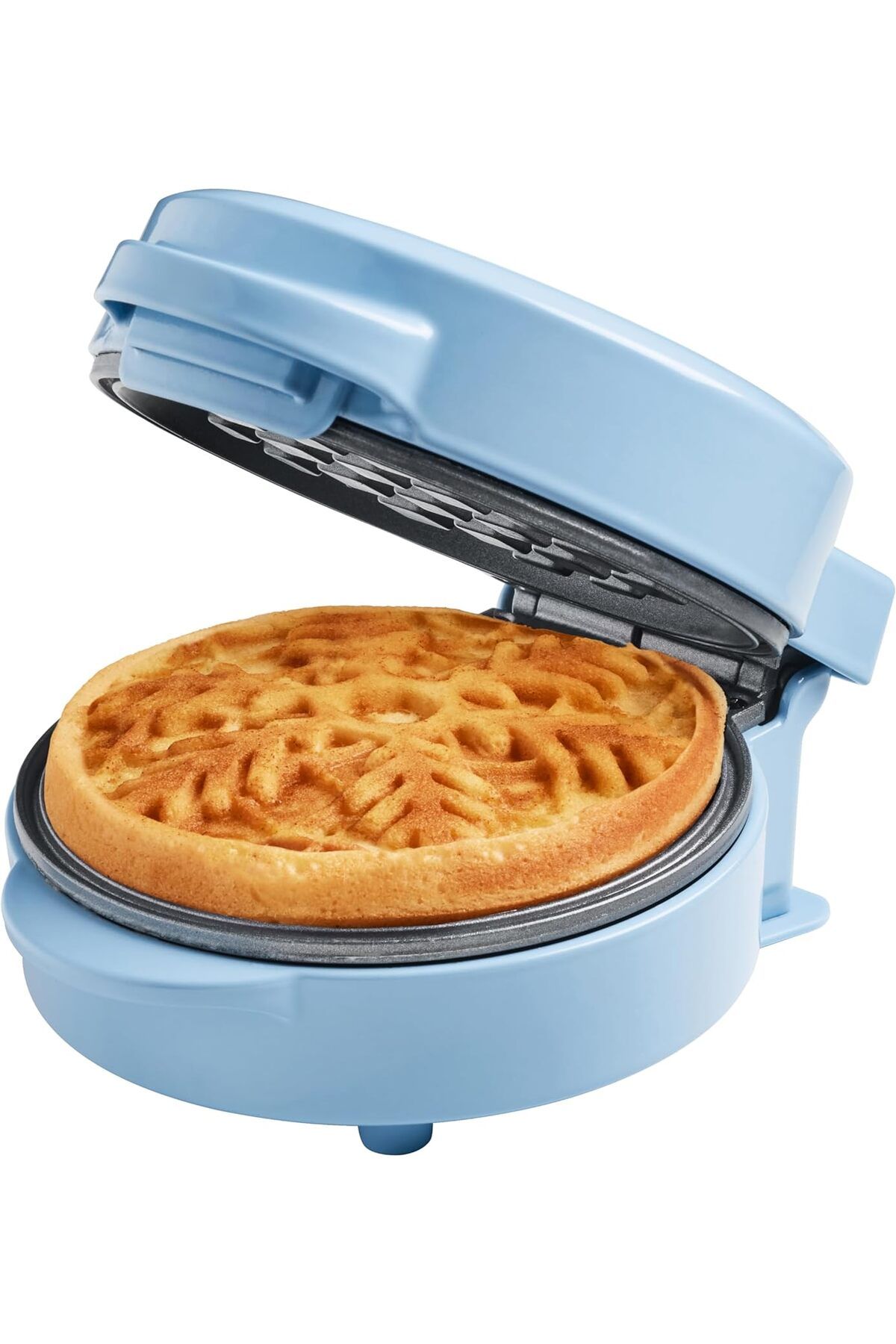 bestron Mini Waffle Makinesi Yapışmaz Kaplamalı Küçük Waffle Makinesi Kardan Adam ve Kar Tanesi