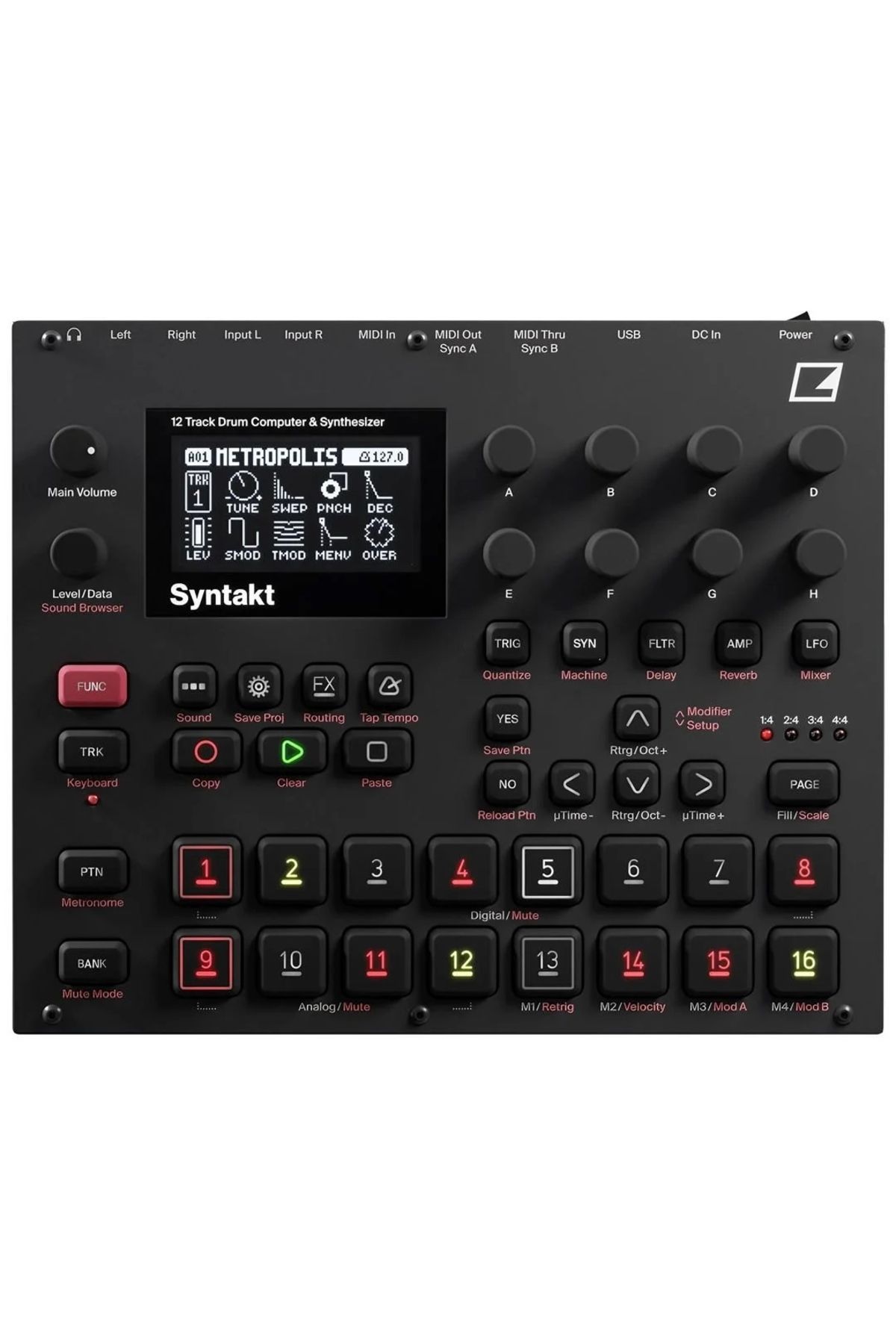ELEKTRON Syntakt 12 Track Drum Computer & Synthesizer