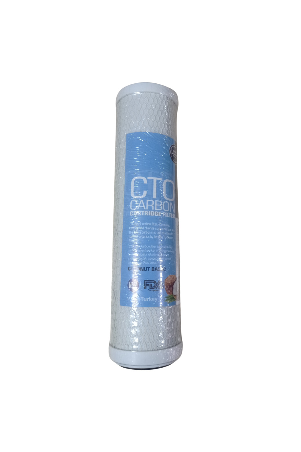 Lotus Water 10 İnç Coconut Bazlı CTO Su Arıtma Filtresi