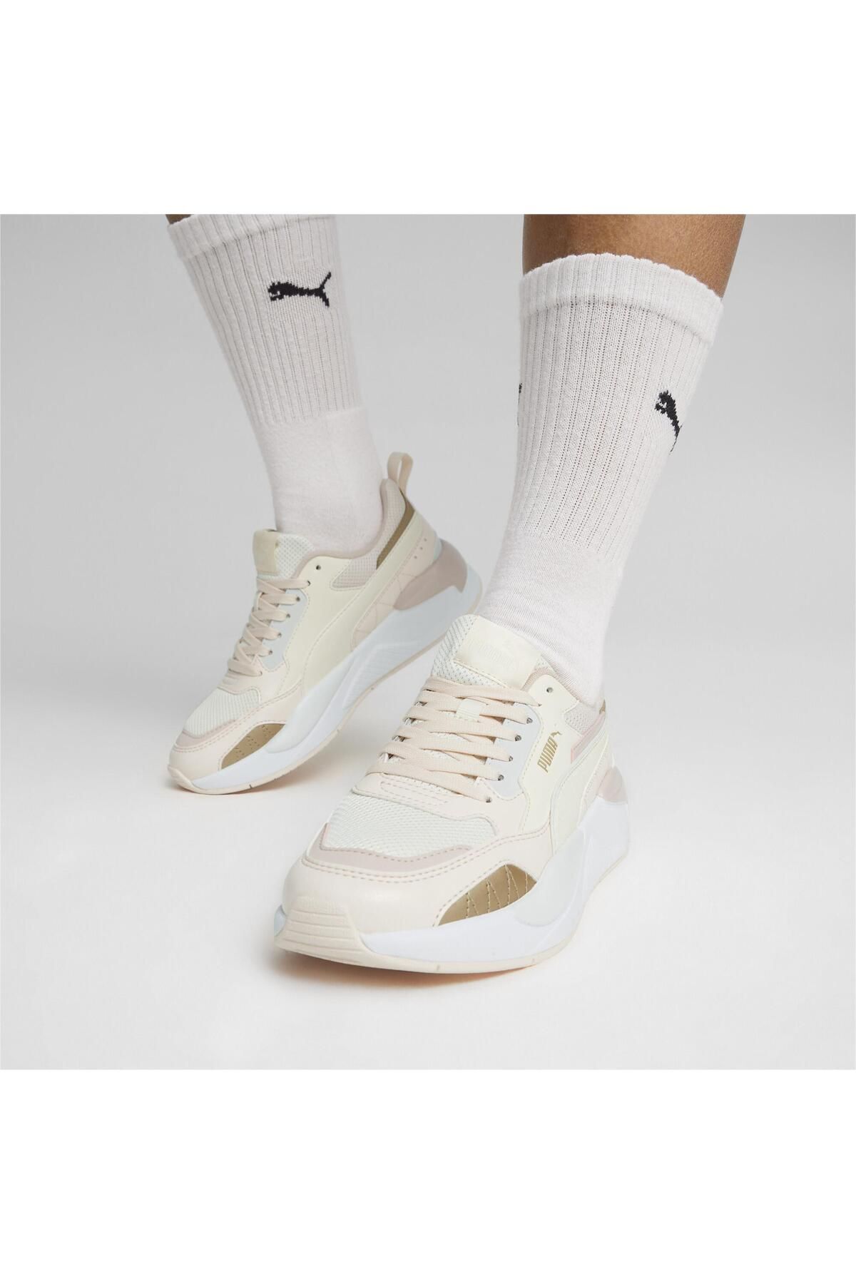 اسنیکر صورتی زنانه کفش ورزشی 2 Ray Square Puma