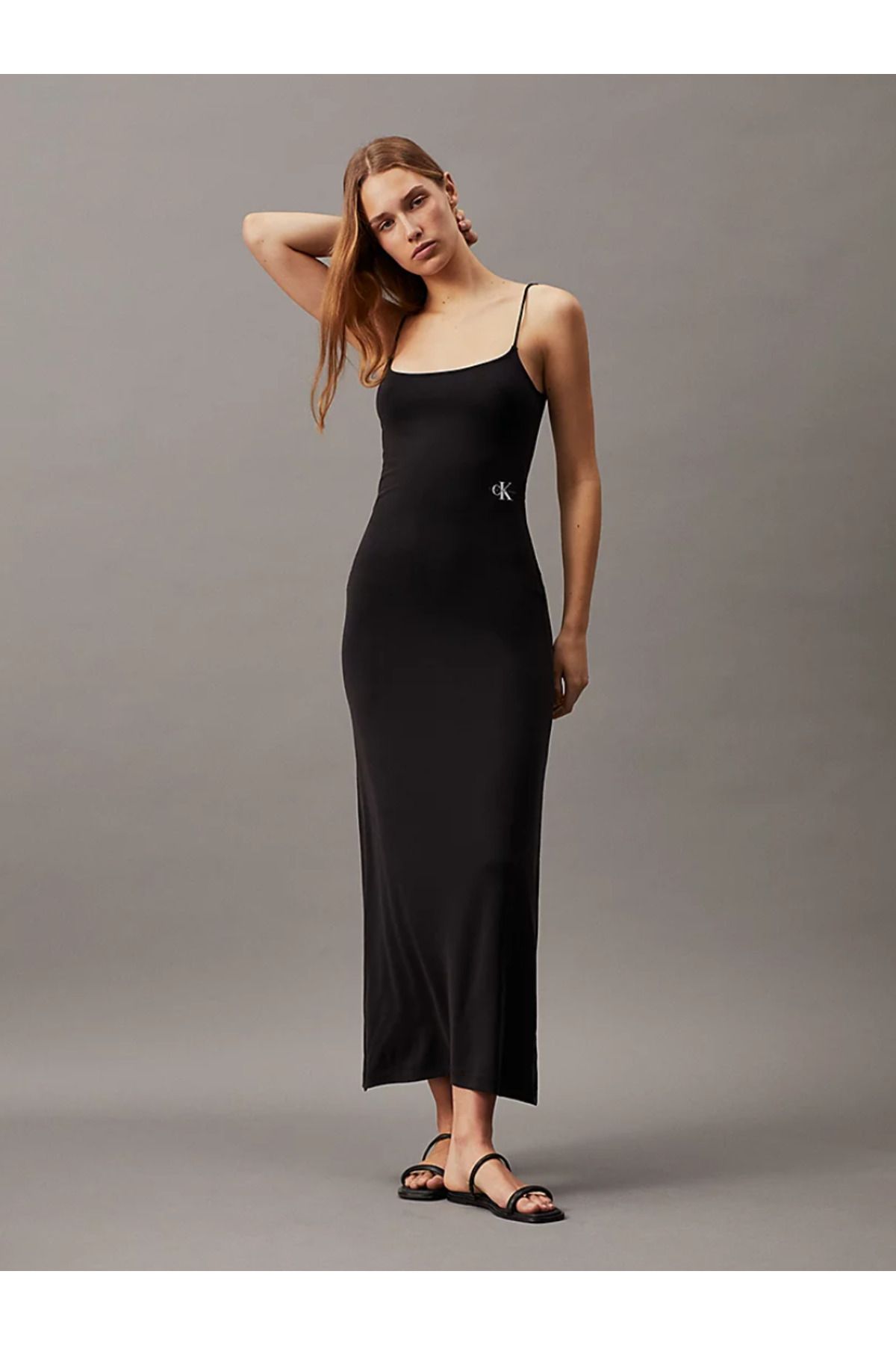 Calvin Klein Soft Modal Jersey Maxi Dress Trendyol