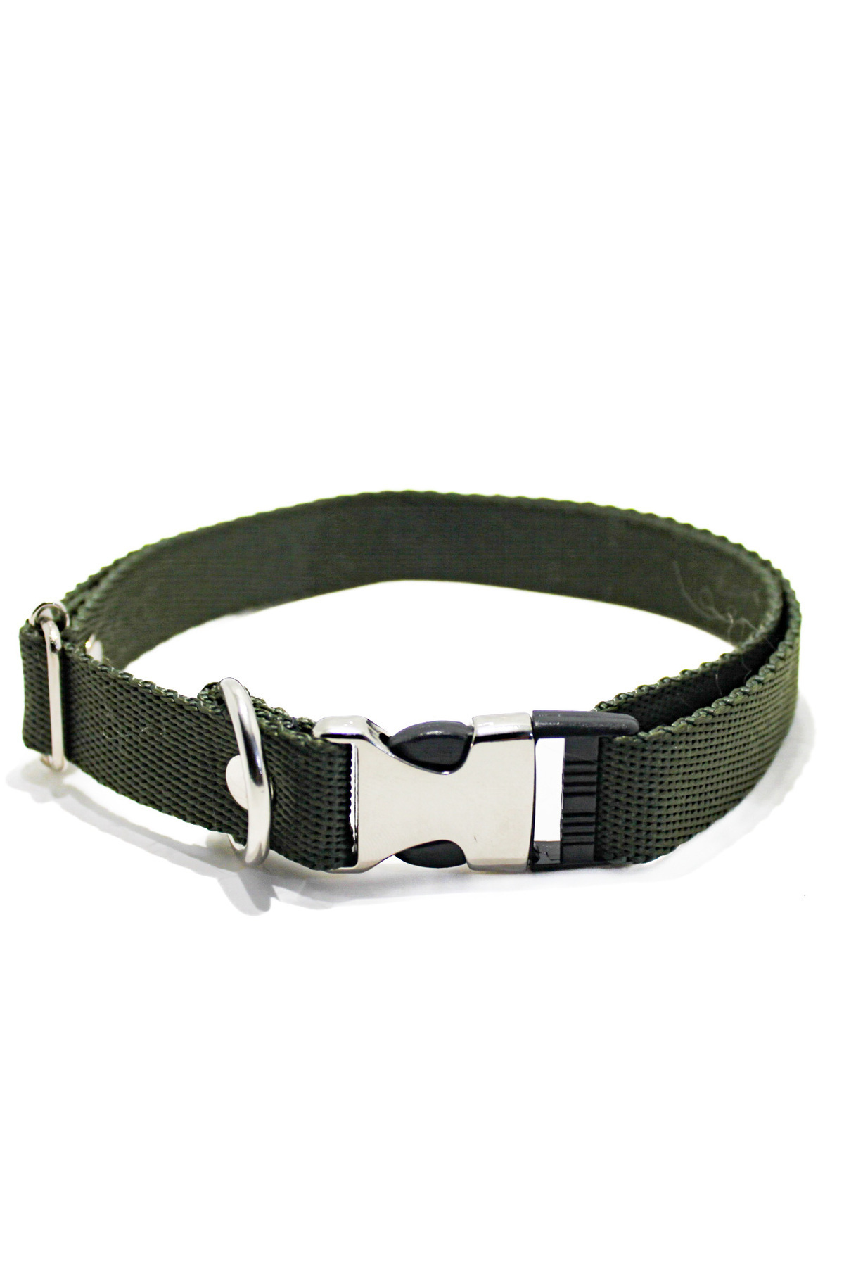 Küçük/büyük Köpekler Için Rahat Ayarlanabilir Haki Boyun Tasması - 2cm En Ölçülü Tasma