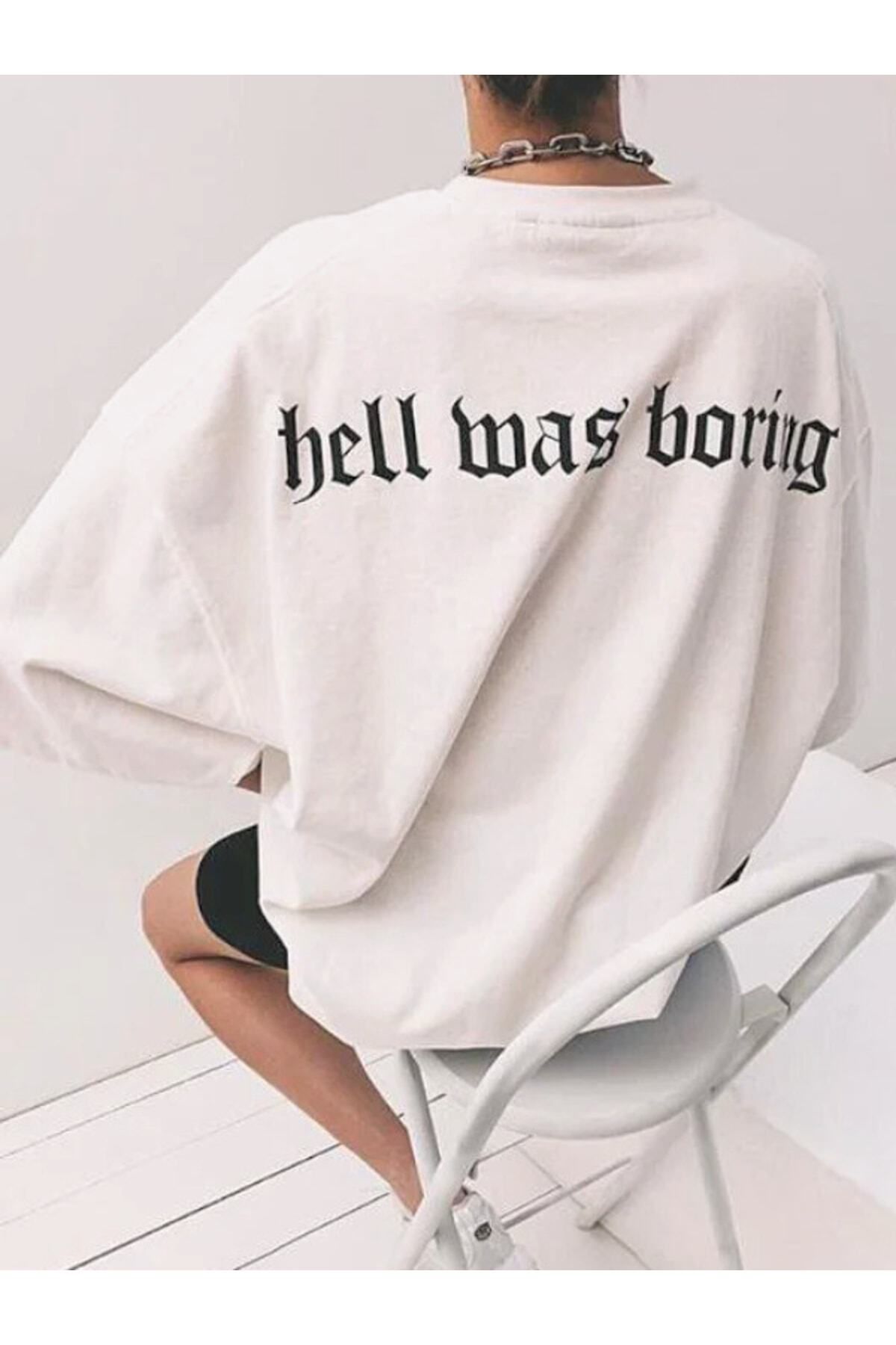 SELF CONTROL-Hell Was Boring Men's Oversize Tshirt 1