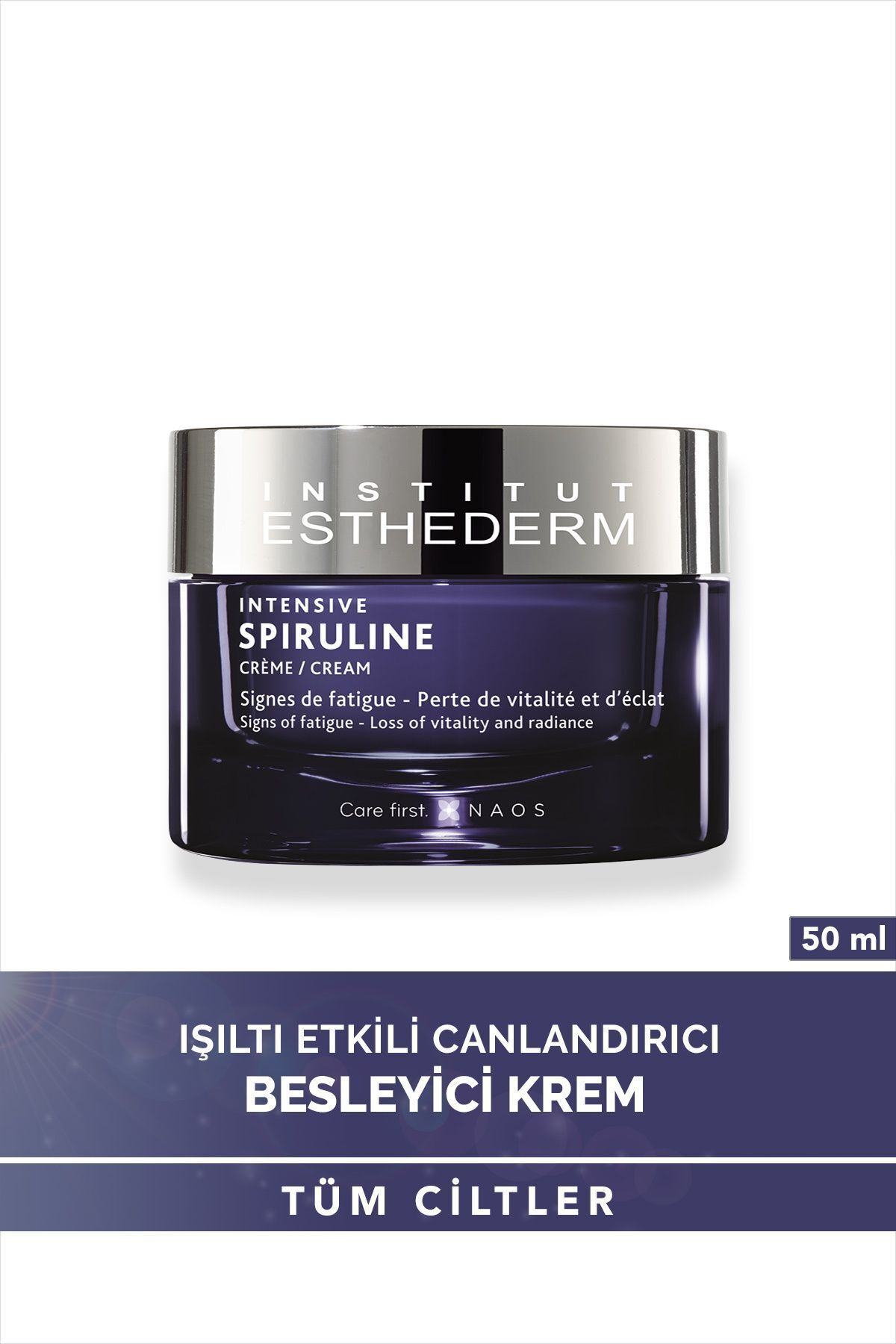 INSTITUT ESTHEDERM کرم اسپیرولین مقاومت فوری در برابر ظاهر خسته، کرم روشن کننده پوست 50 میلی لیتر