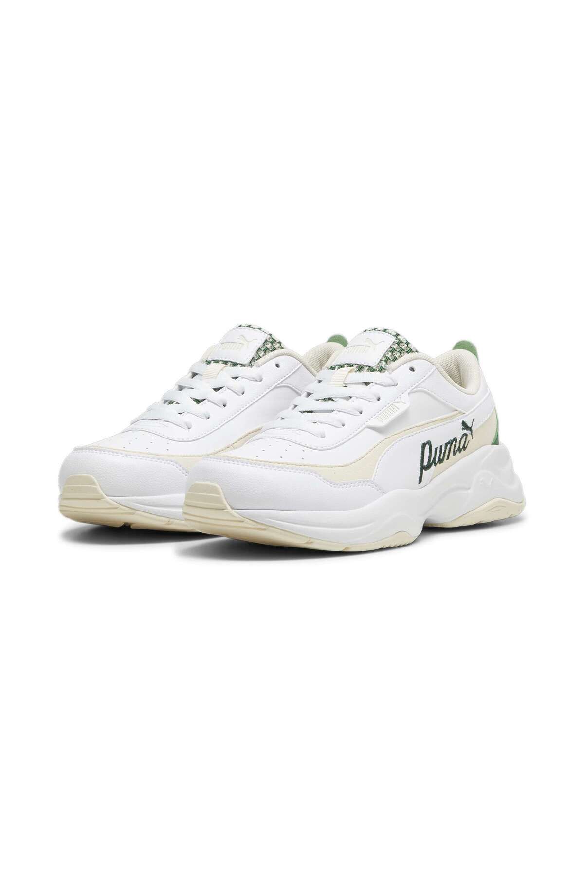 اسنیکر سفید زنانه شکوفه حالت مژگان اورجینال Puma