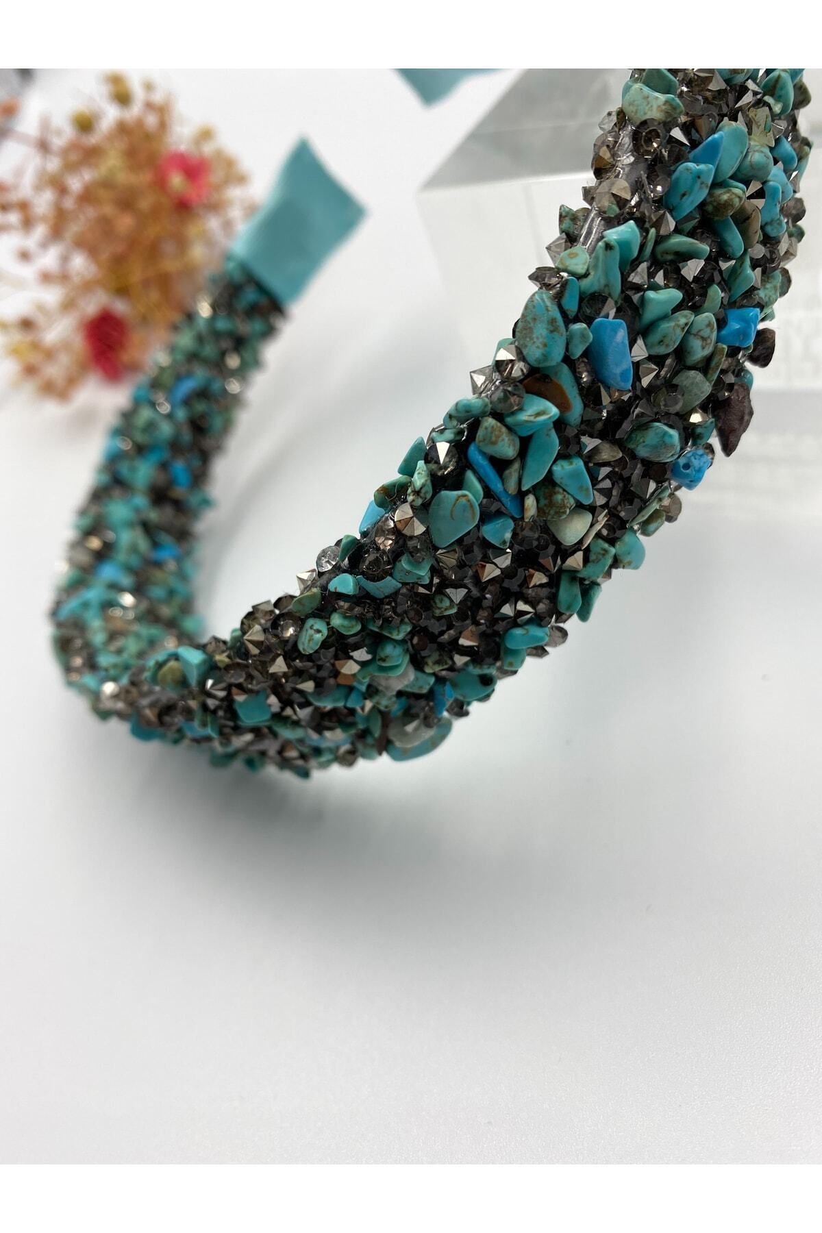 Hayals-Natural Stone Crystal Crown Turquoise 4