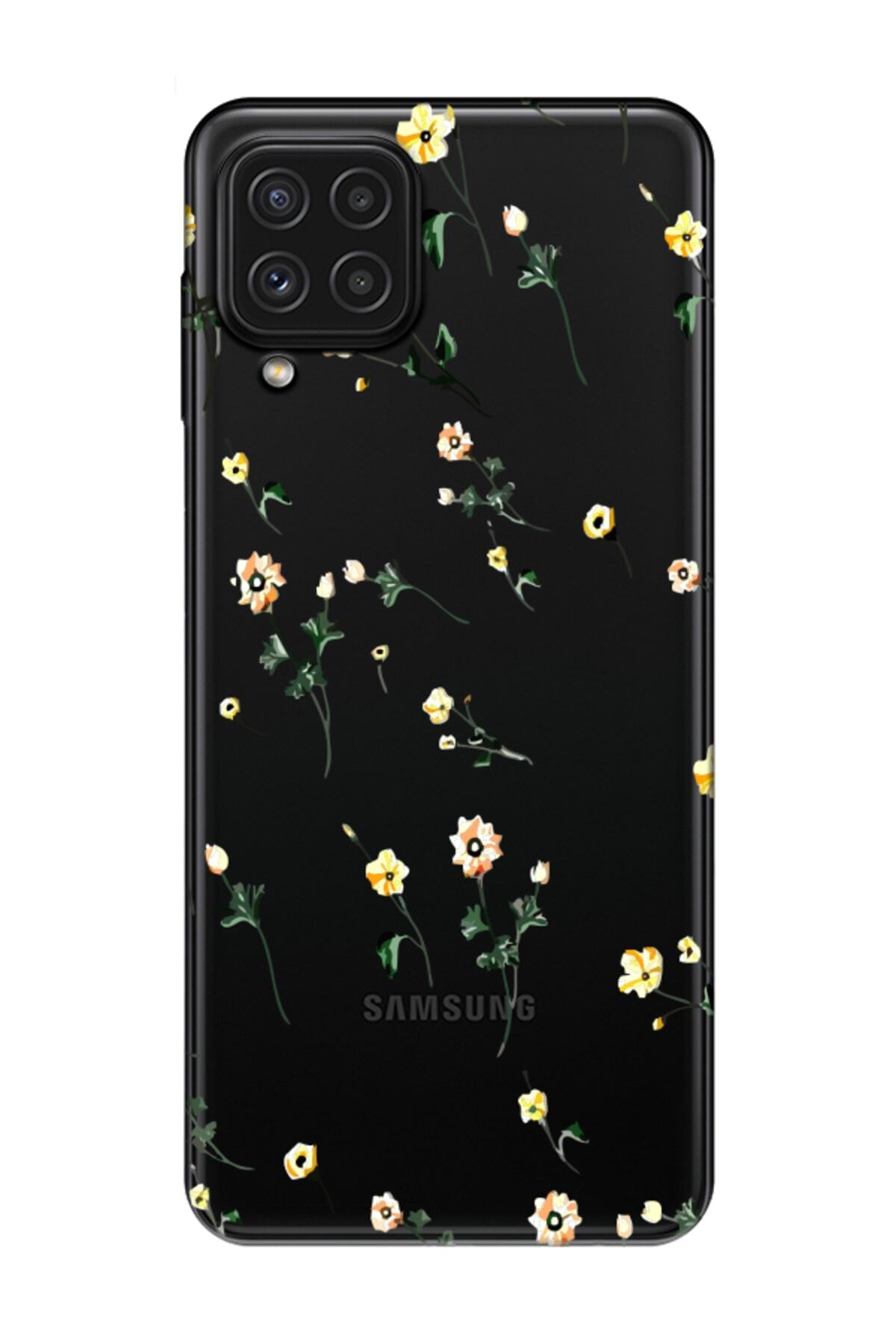 Samsung A22 Floral Transparent Phone Case