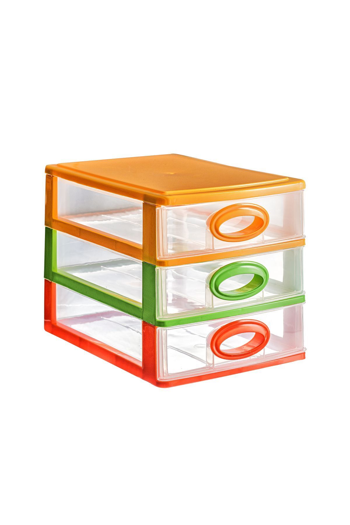 PlastArt-3 Compartment Colorful Drawer |   Drawers Organizer 2