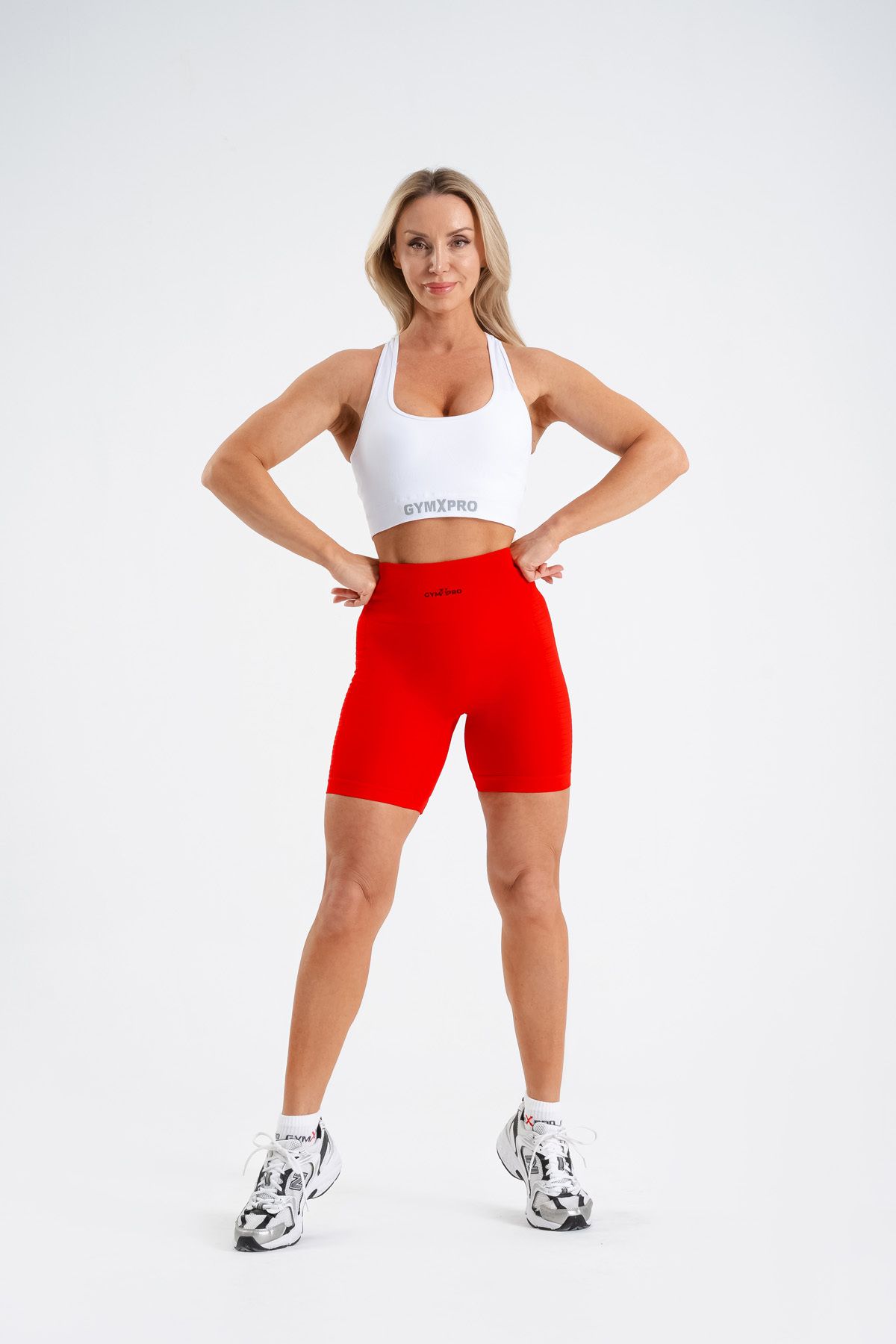 GYMXPRO-Super Flexible Straight Shorts with Push-up Detail 2
