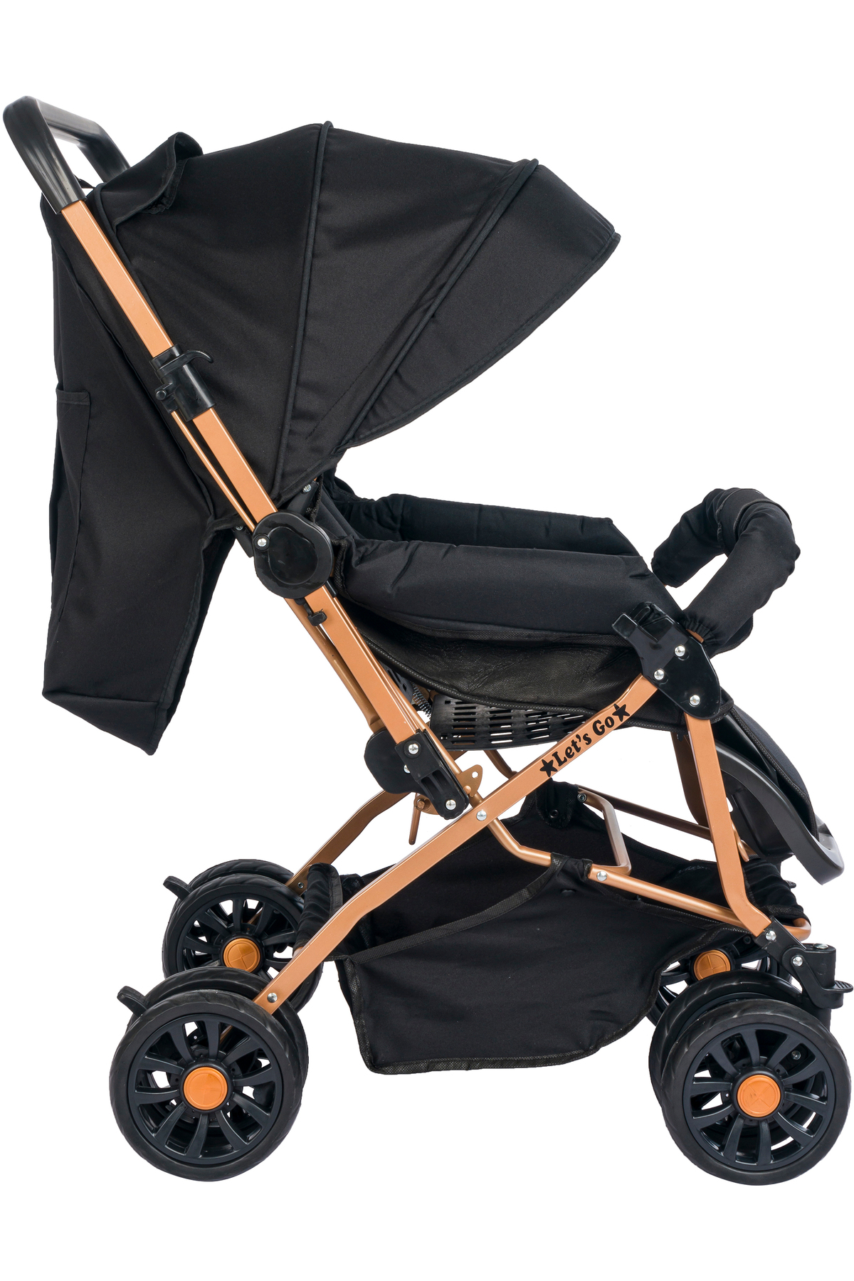 Genel Markalar Çift Yönlü Ergonomik Bebek Arabası Bebek Puset Dayanıklı Katlanabilir Siyah Gri Bej Gold fotoğrafı 2 (önizleme)