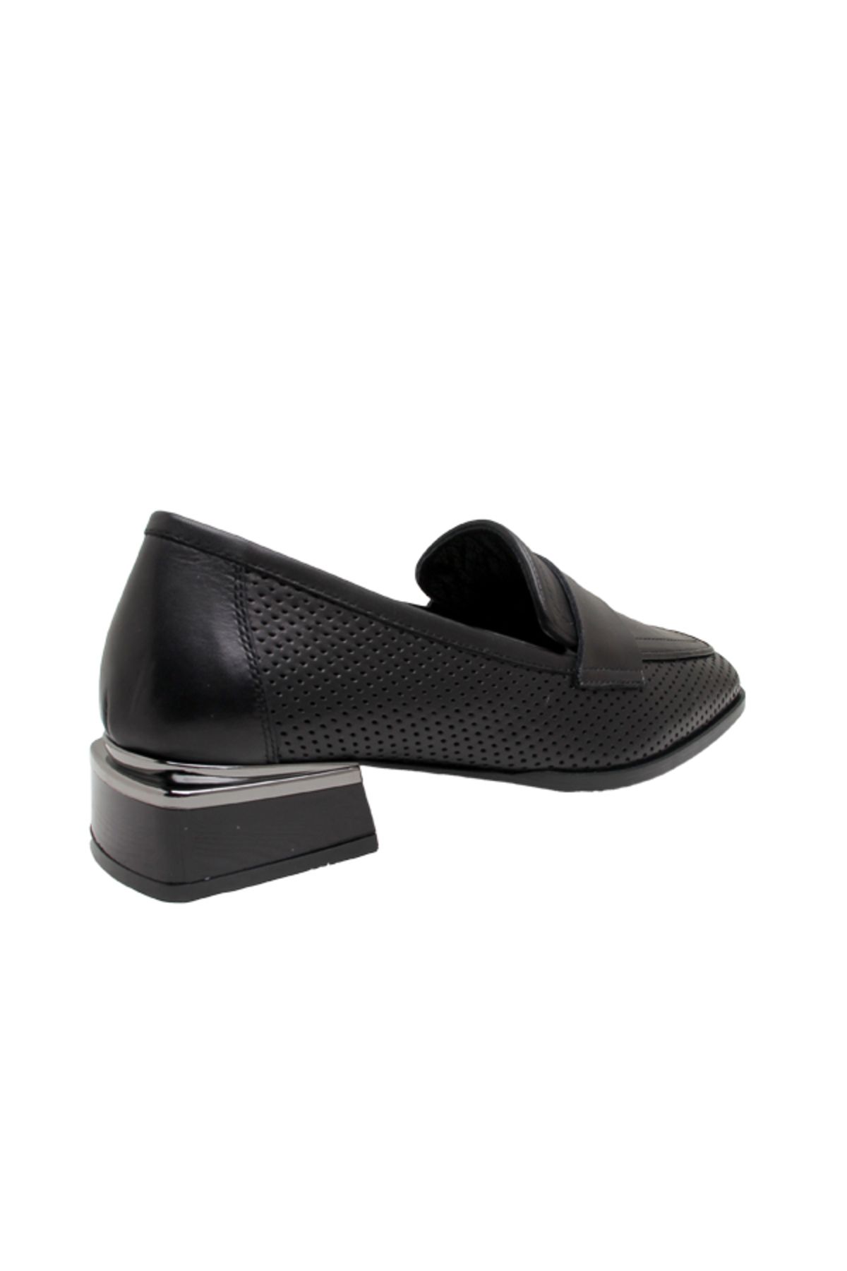 لوفر مشکی زنانه 860 5394 کفش Loafer اورجینال Kemal Tanca