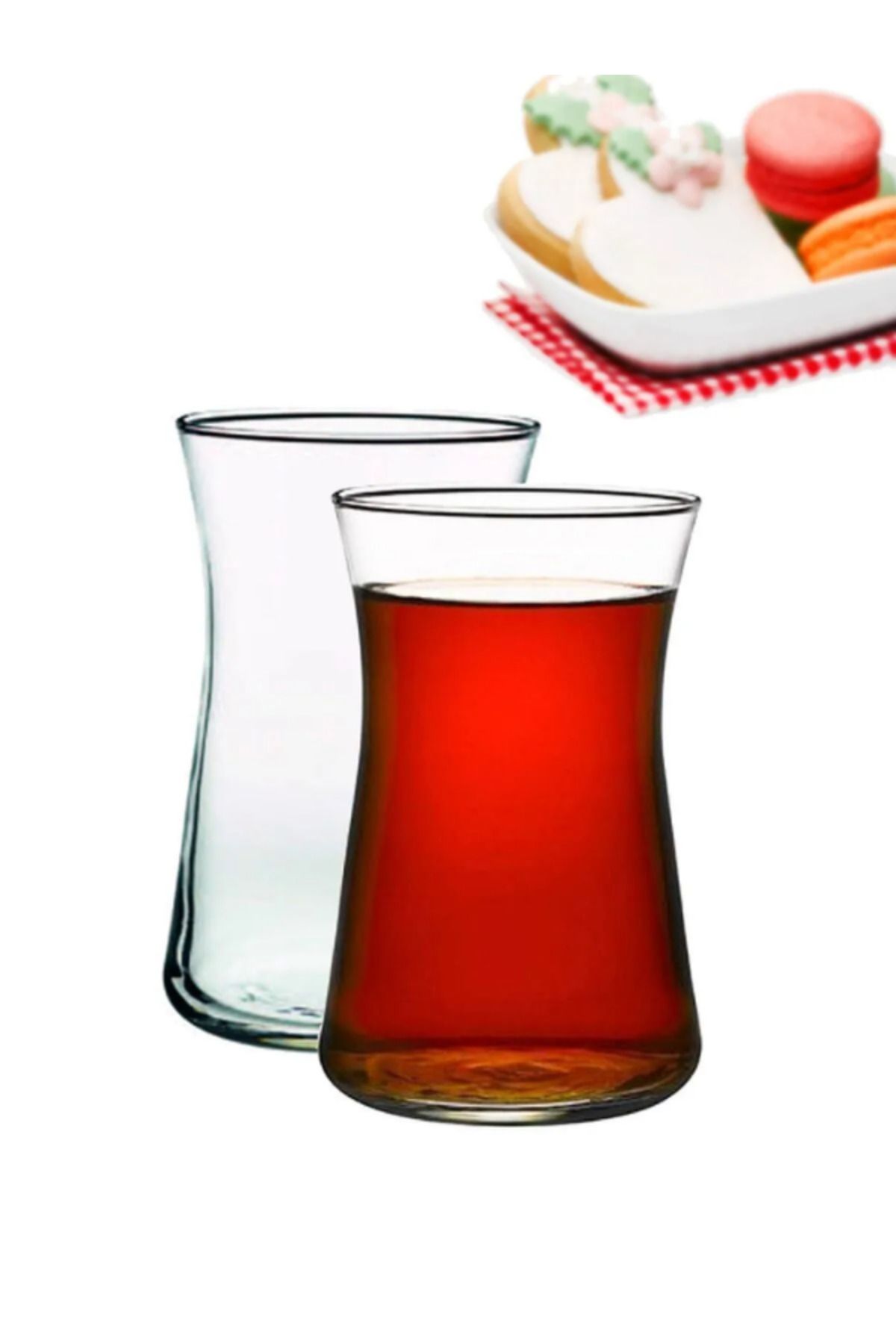 Paşabahçe Çay Bardağı Heybeli-42361 170cc 6\'lı - Şeffaf