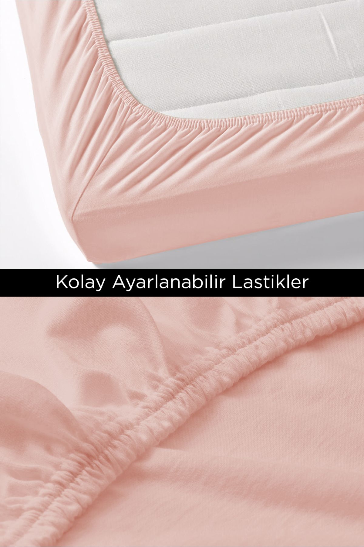 Mercury-Salmon Elastic Sheet Set 1 Pillowcase| Single 100x200 Cotton Sheet Set 5