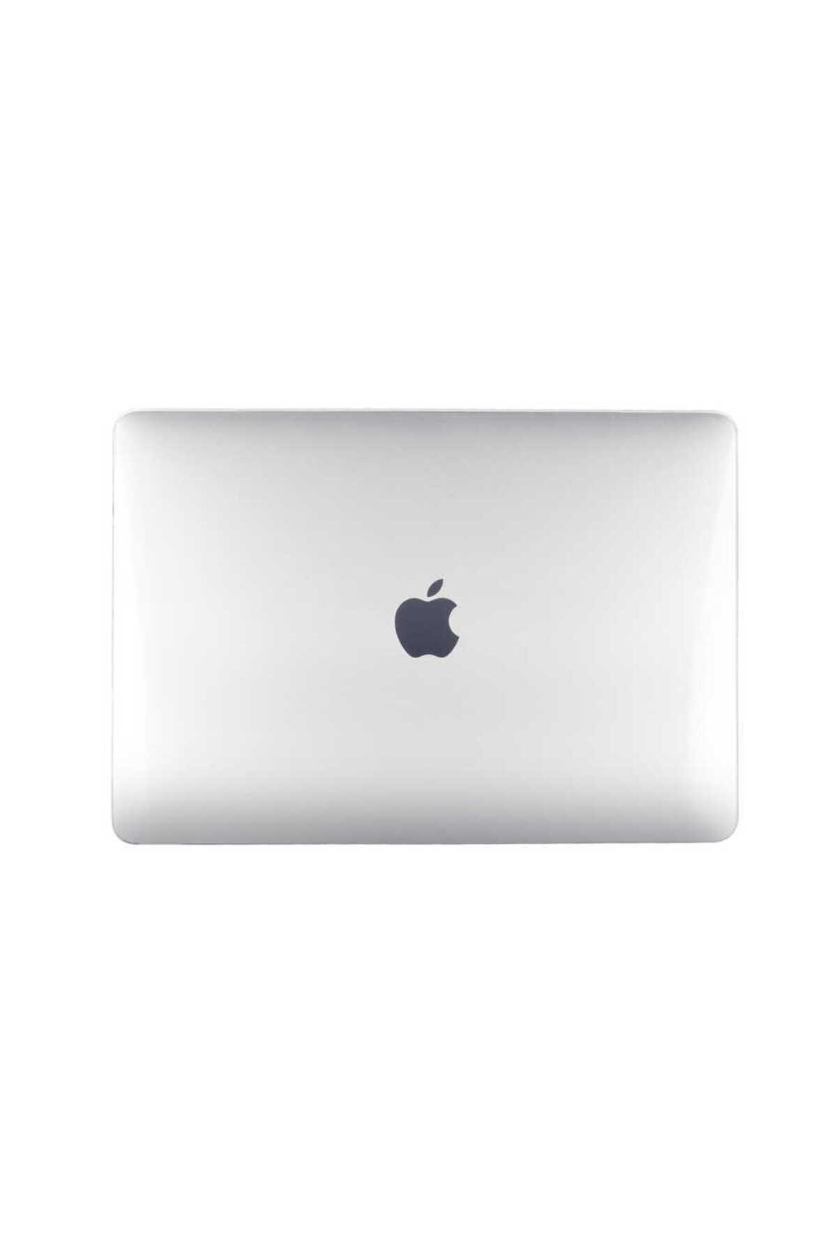 Apple Macbook Air 13.6" M3 A3113 Kılıf Kristal Ön Arka Şeffaf Kapak 5