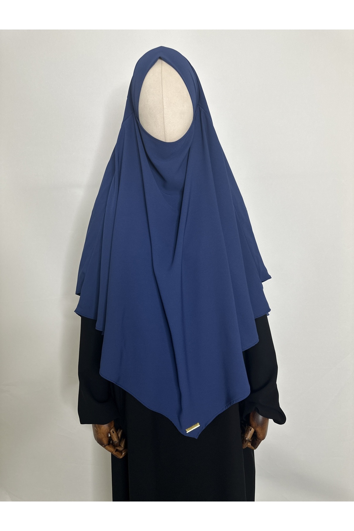 Souffle Ready Esarp,Single Layer, Medina Ipegi(Suitable for Hajj and Umrah) Hijap Khimar Acık Navy Blue