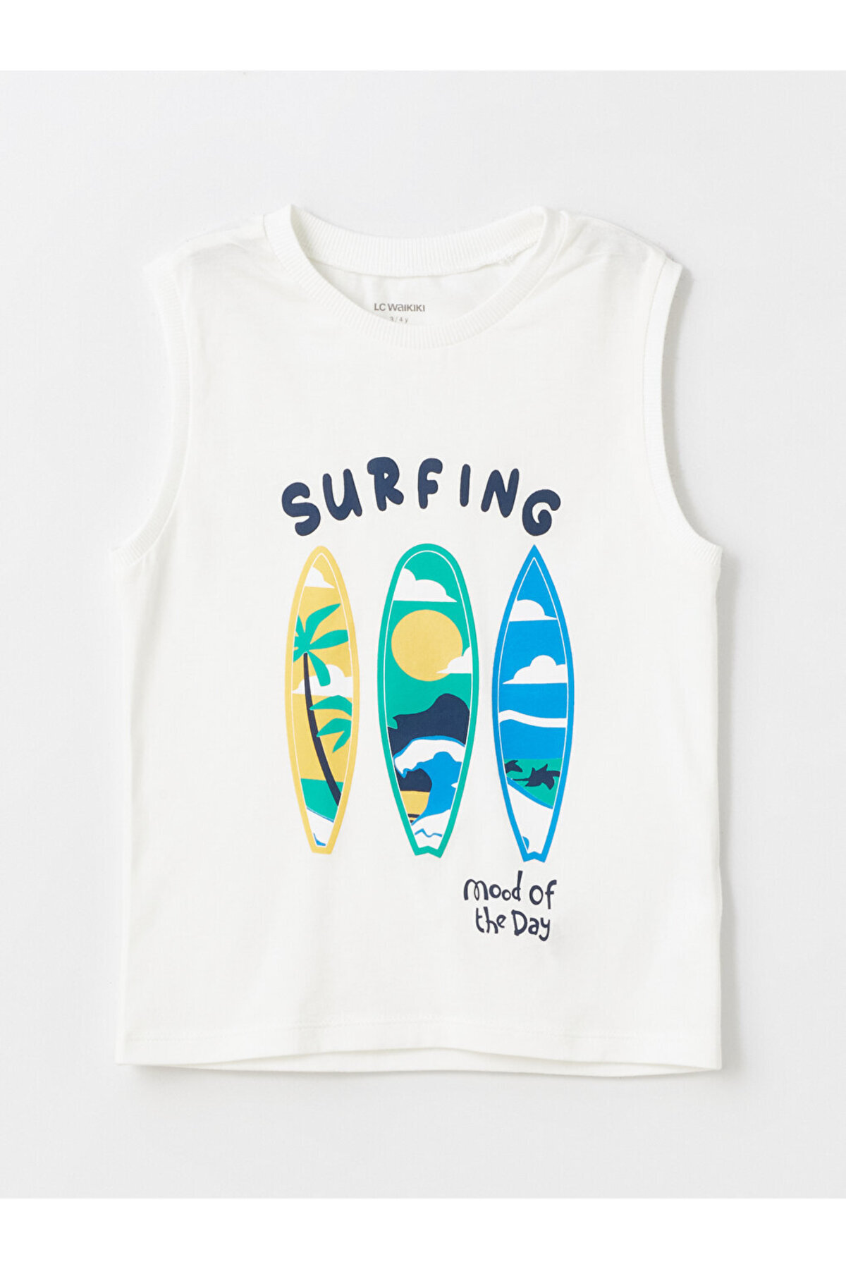 LC Waikiki Bisiklet Yaka Baskılı Erkek Bebek Atlet ve Şort 2'li Takım fotoğrafı 2 (önizleme)