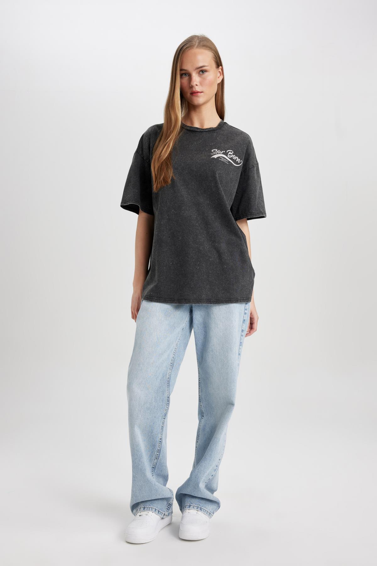 تی شرت زنانه دفاکتو | B6798AX24SM Defacto - Image 2