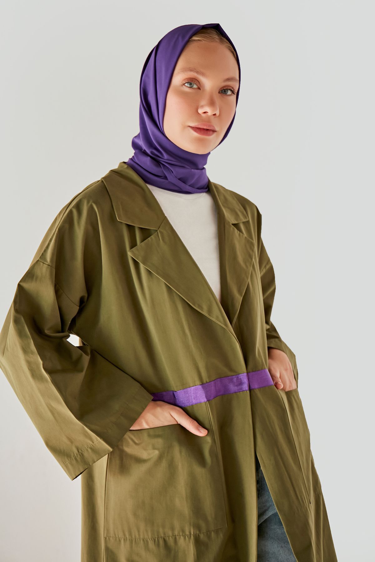 R4-Special Design Grosgrain Ribbon Cap with Wide Pocket 4