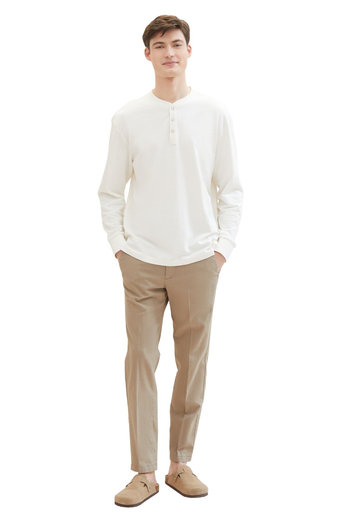 Tom Tailor Denim-relaxed tapered linen pants 3