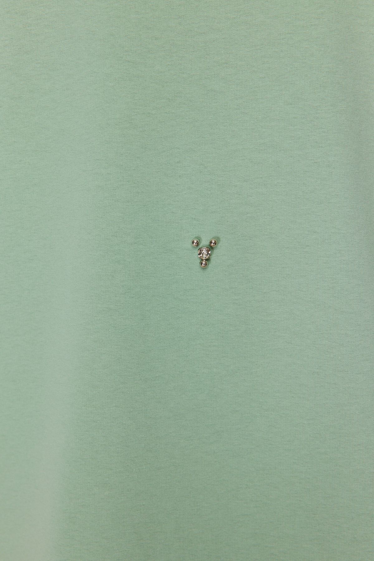 Trendyol Modest-Mintgrüne Stricktunika mit Rundhalsausschnitt und Steindetail TCTSS22TN0072 5