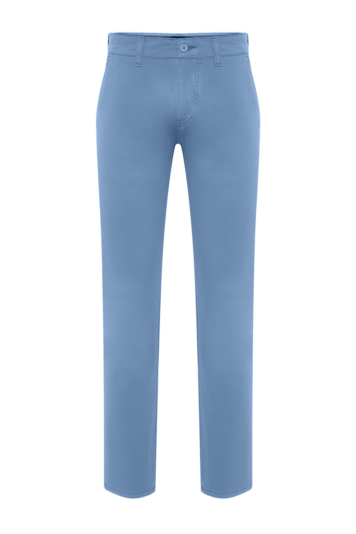 Trendyol Collection-Світло-блакитні вузькі брюки-чинос TMNAW24PL00000 7