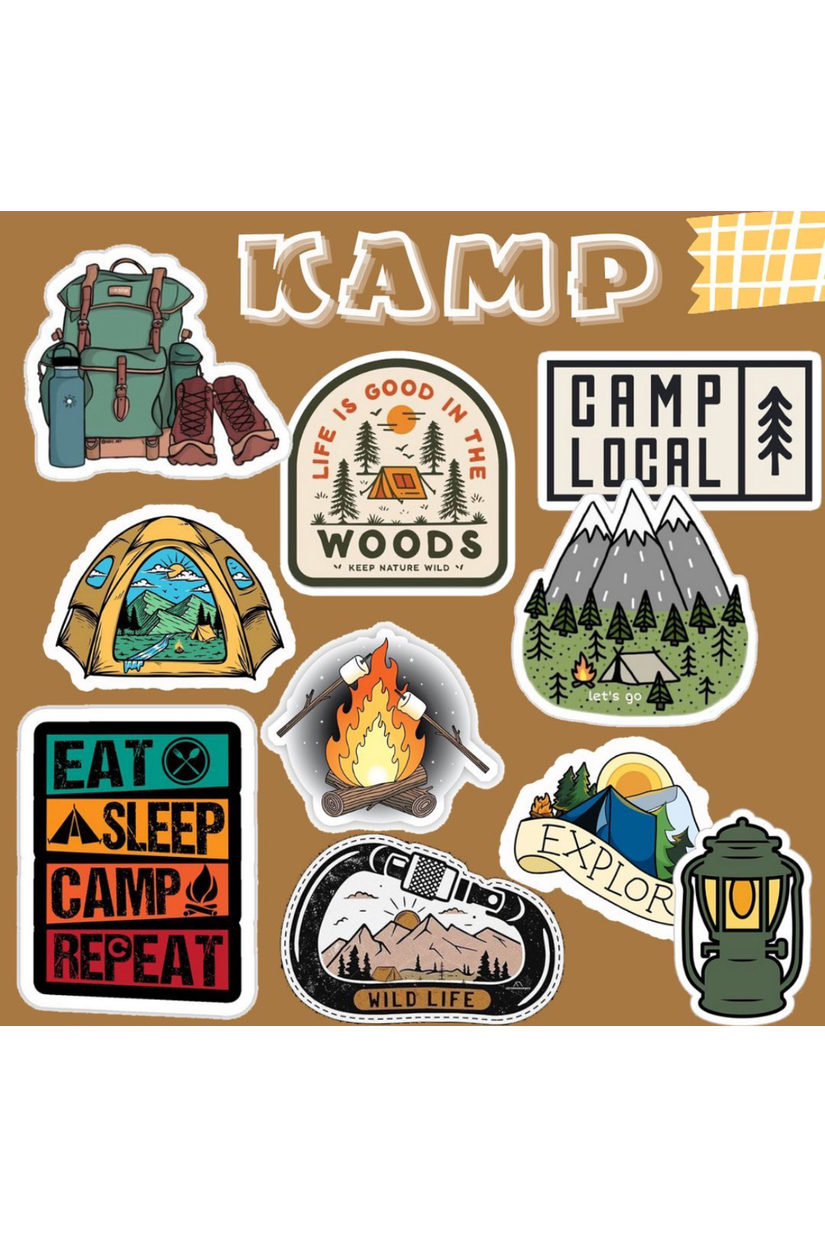 Pufidik Kamp Sticker Seti | Laptop Notebook Telefon Etiket Fiyatı ...