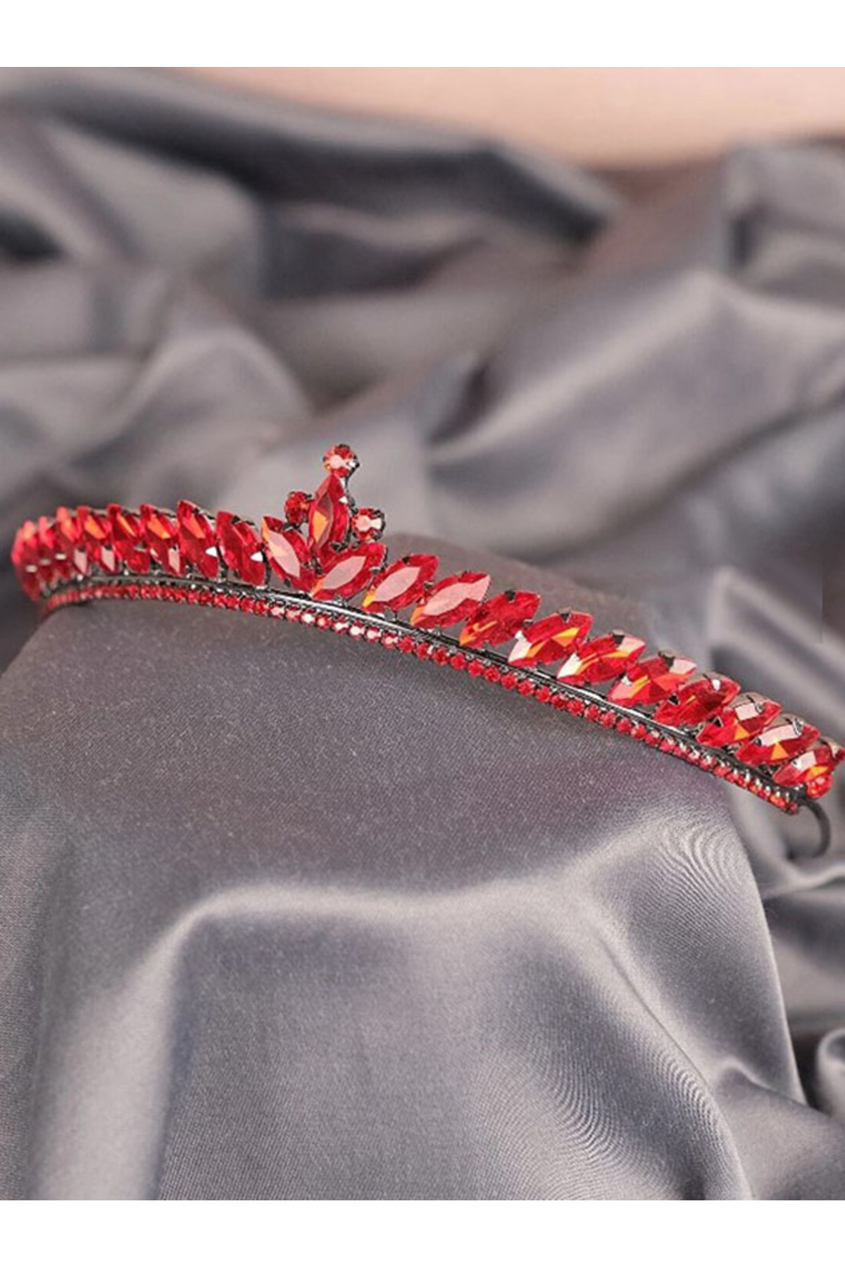 Women's Crown Bridal Henna And Engagement Crown Thin Shuttle Gemstone Bridal Henna Crown – Other Hair Accessories