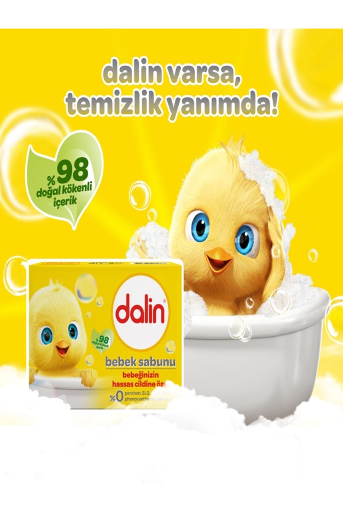 Dalin Bebek Sabunu 100 gr, Bebeğinizin Hassas Cildine Özel