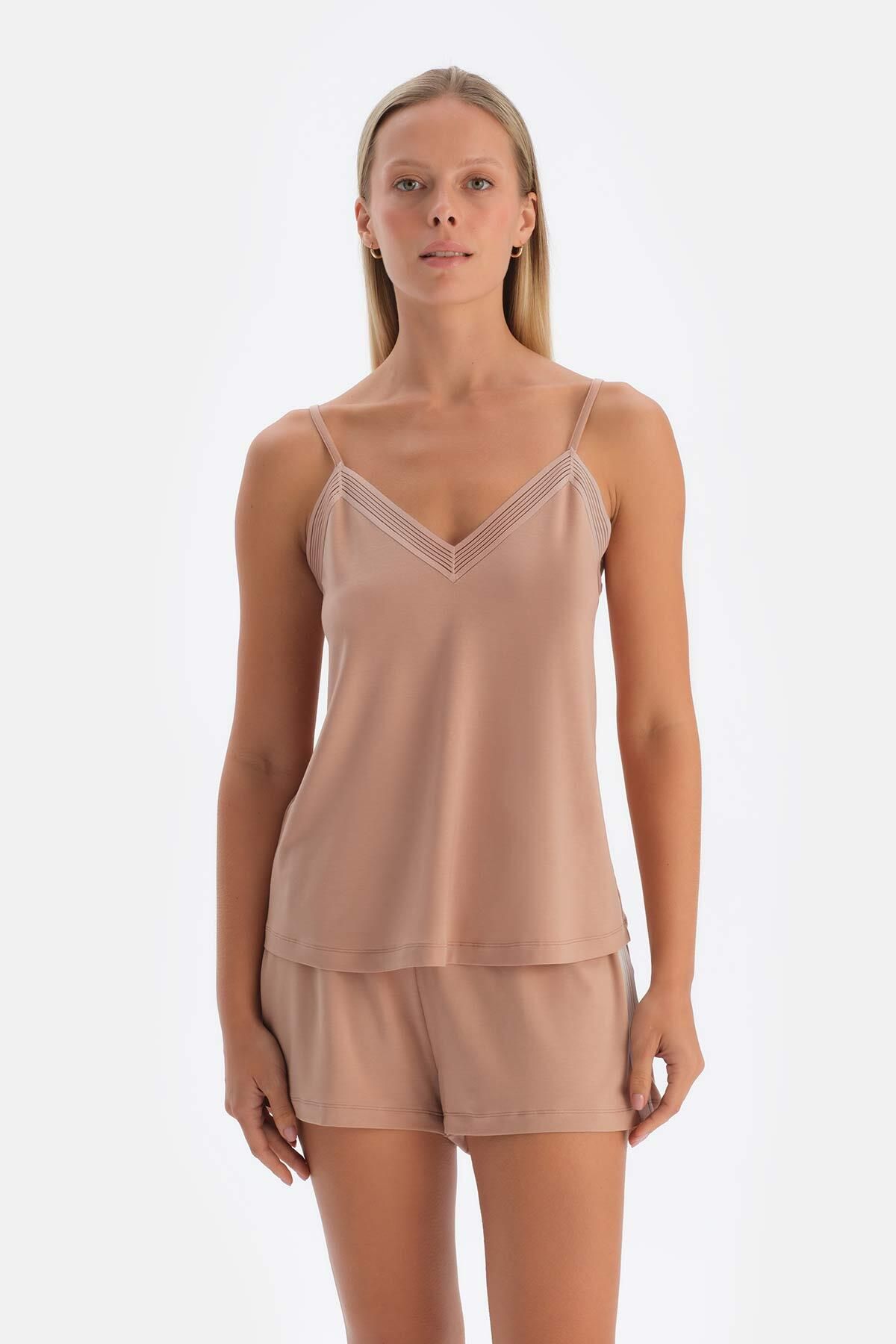 Dagi-Basic Light Brown Shorts 5
