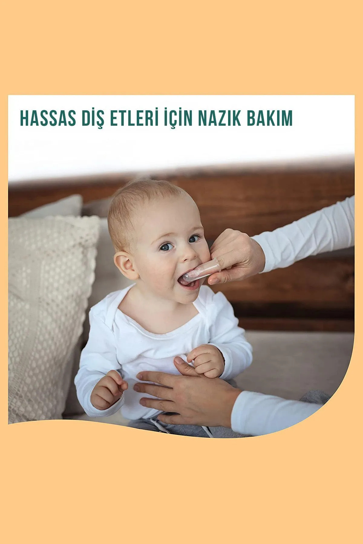 Efege Diş Kaşıyıcı Silikon Bebek Damak Çocuk Dil Temizleyici Bebek Diş Fırçası oyuncak Parmak Diş Fırçası fotoğrafı 7 (önizleme)