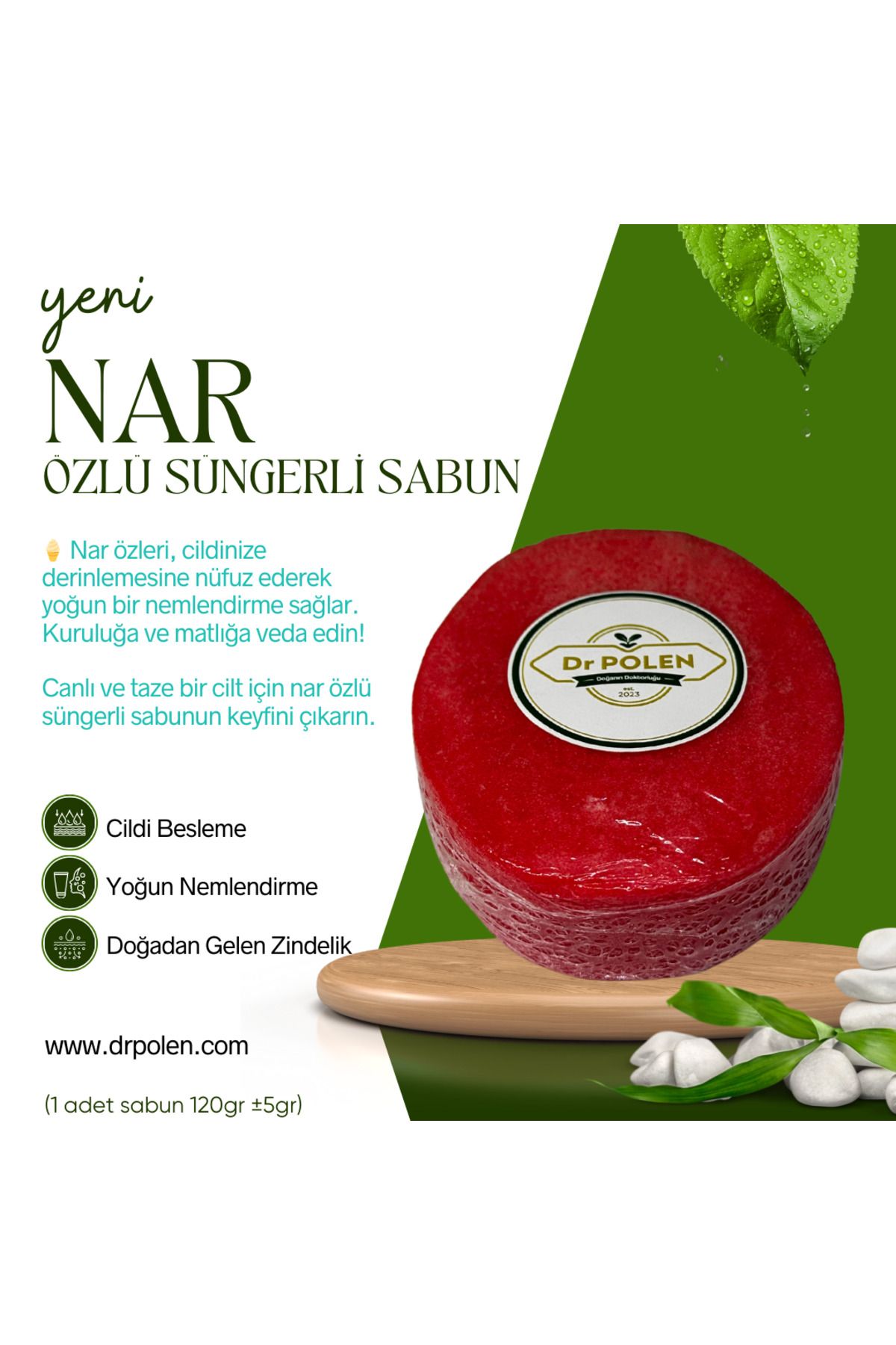 صابون اسفنجی عصاره انار Dr Polen