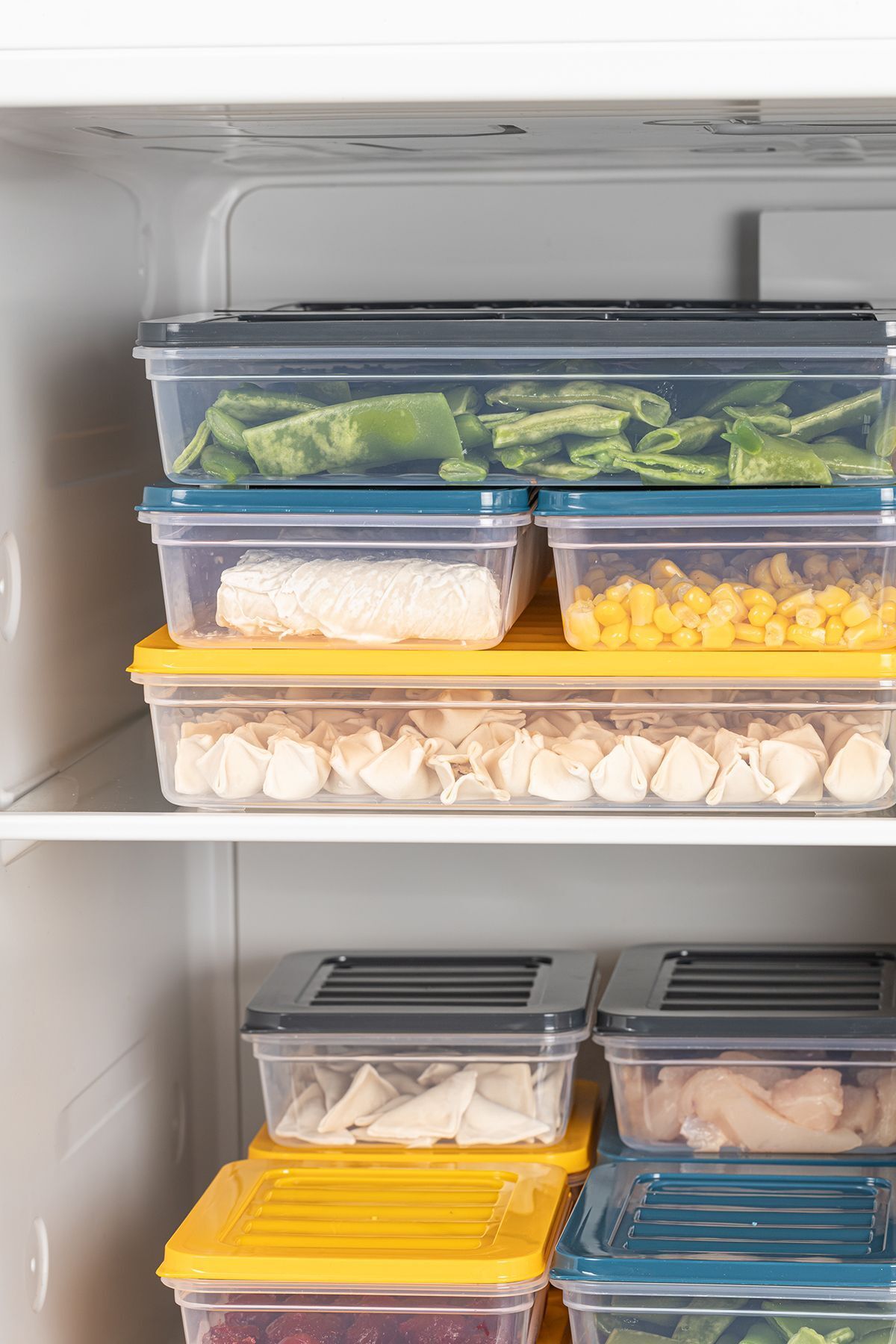 Meleni Home-11-Piece Microwave Compatible Storage Set - Food Container 1x2400ml 2x1170ml 8x600ml 6