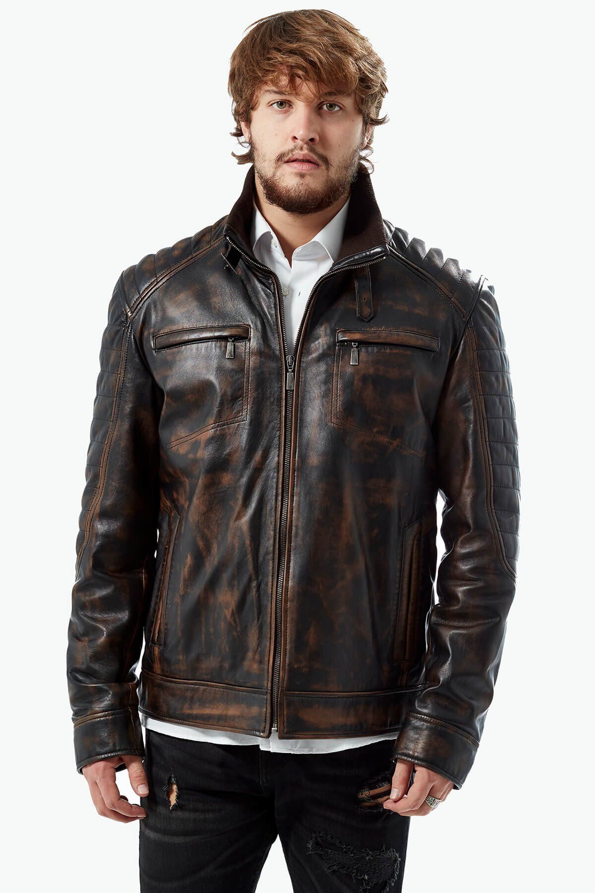 کاپشن چرم دری زا 35-5082
