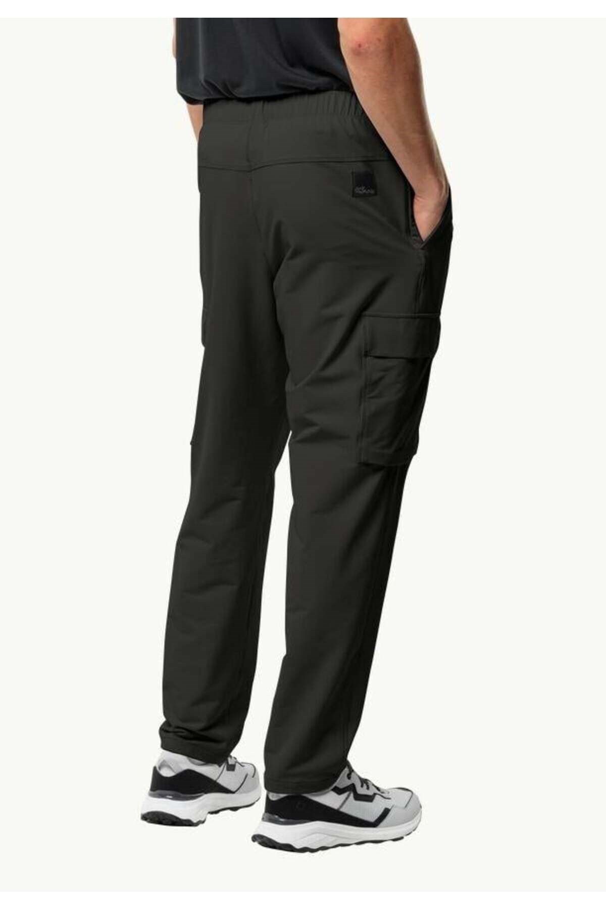 شلوار واندرمود مردانه جک ولفسکین M شلوار بیرونی گرانیت مشکی 1508402-6502 Jack Wolfskin