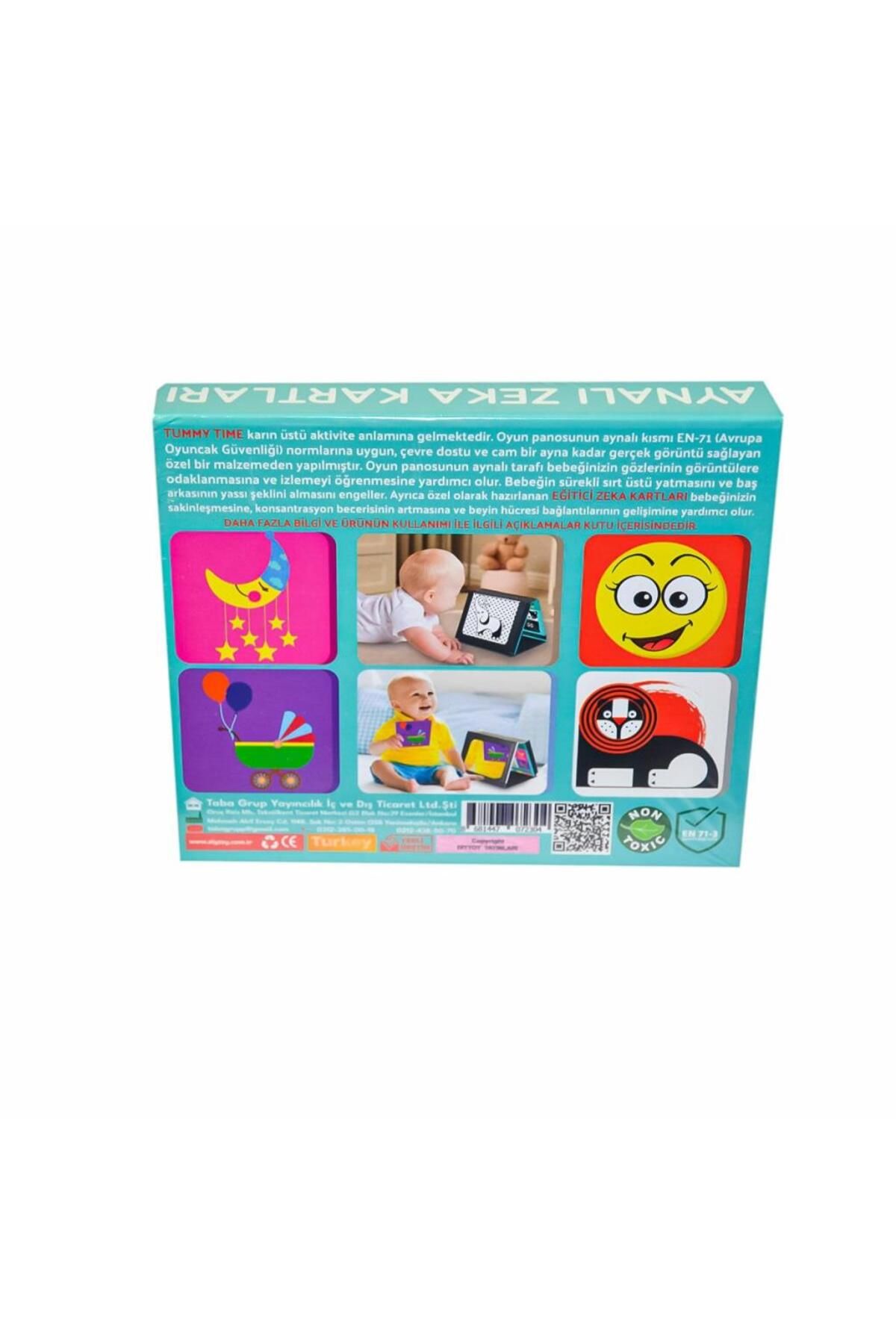 Arya-0-12 Months Tummy Time Mirrored Intelligence Cards - Diy Toy 2