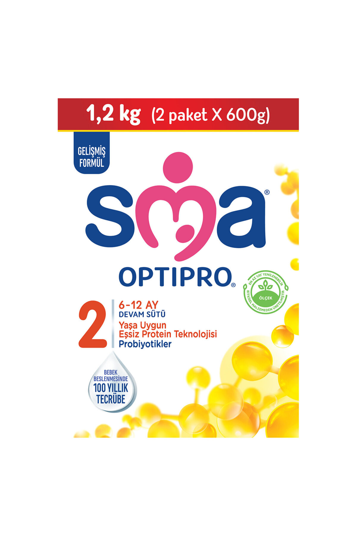 SMA Optipro 2 Devam Sütü 1200 gr fotoğrafı 2 (önizleme)