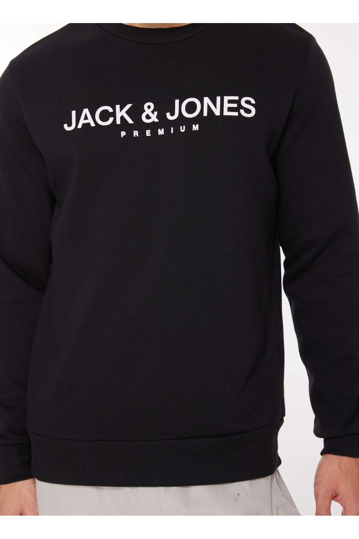 سویشرت مردانه مشکی جک اند جونز | 5003078606 اورجینال - تصویر 4