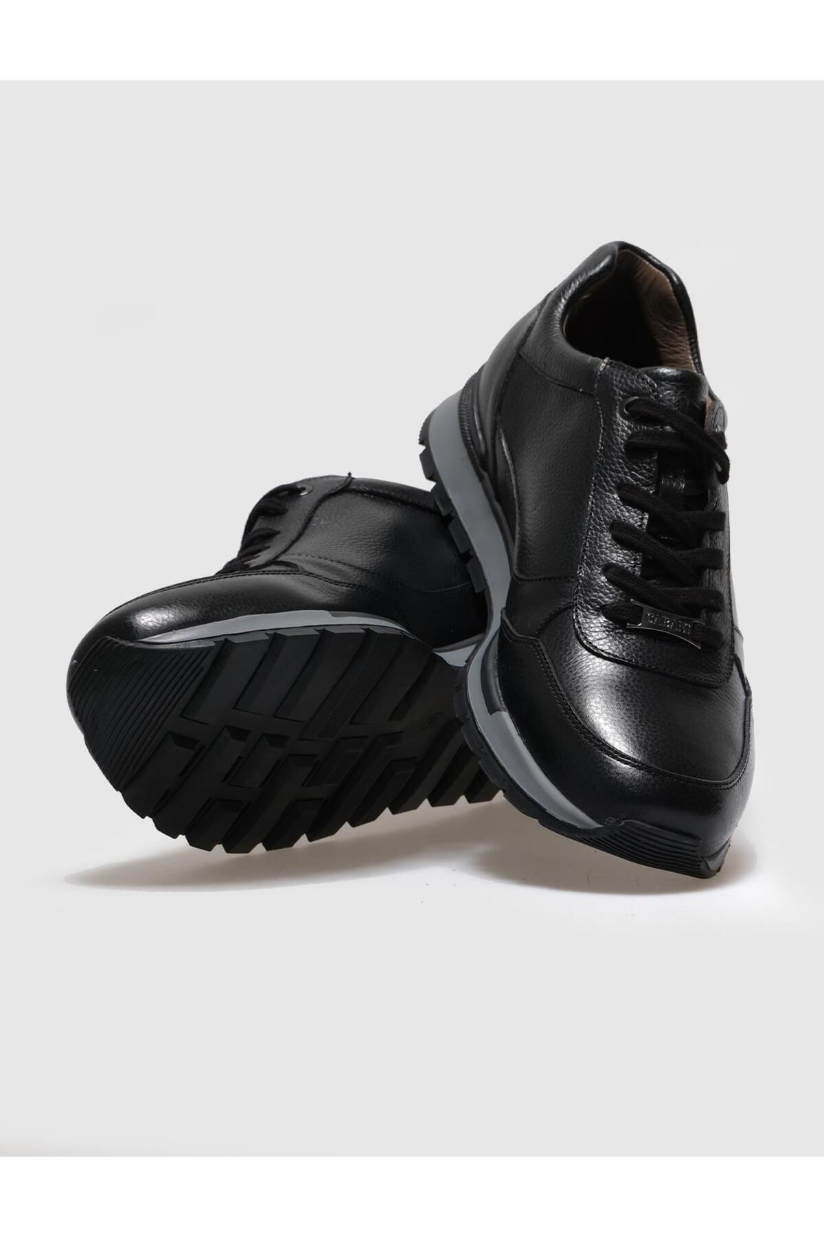 Cabani کفش ورزشی توری سیاه چرمی واقعی