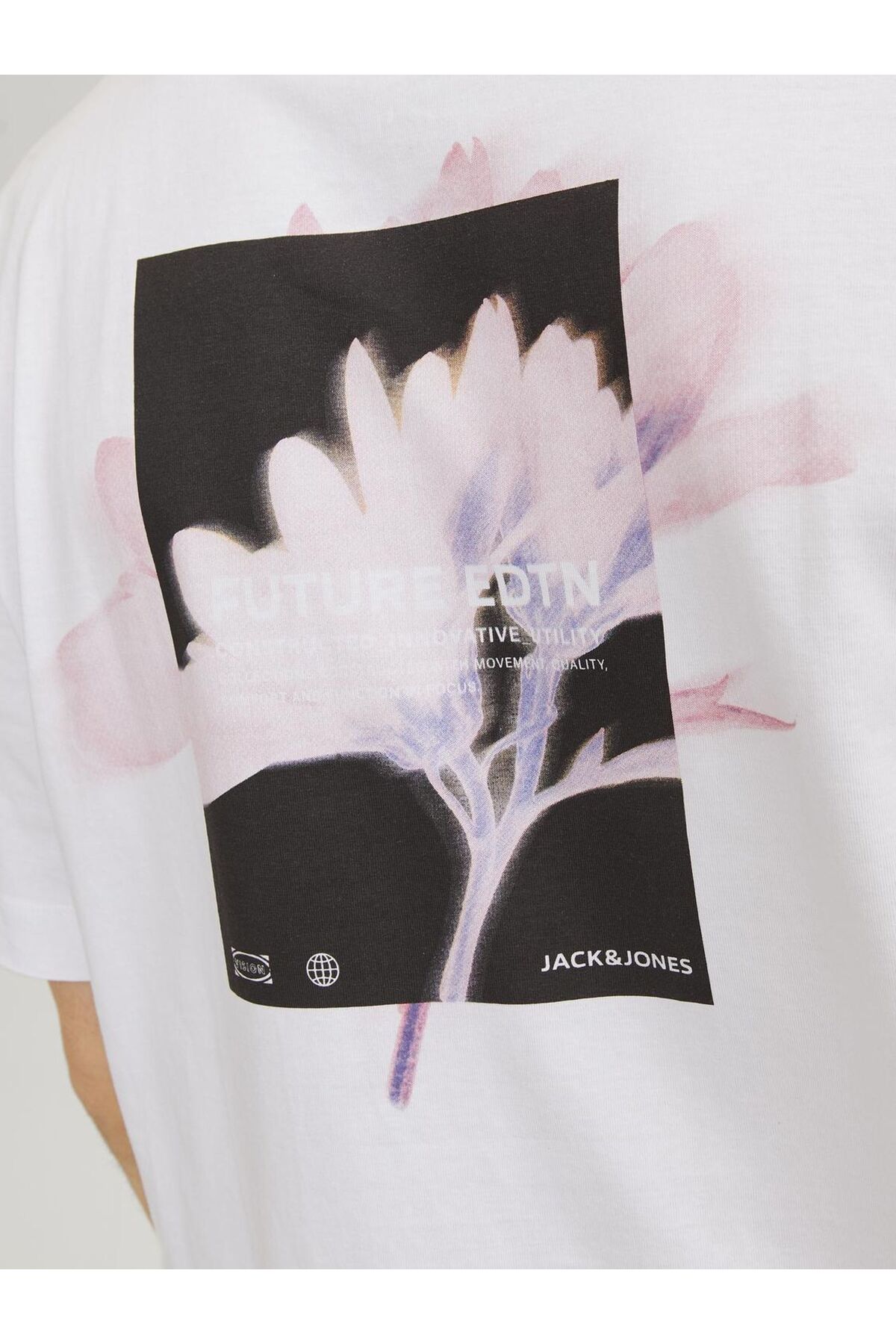 تیشرت مردانه سفید جک اند جونز | 12253378 اورجینال - تصویر 7