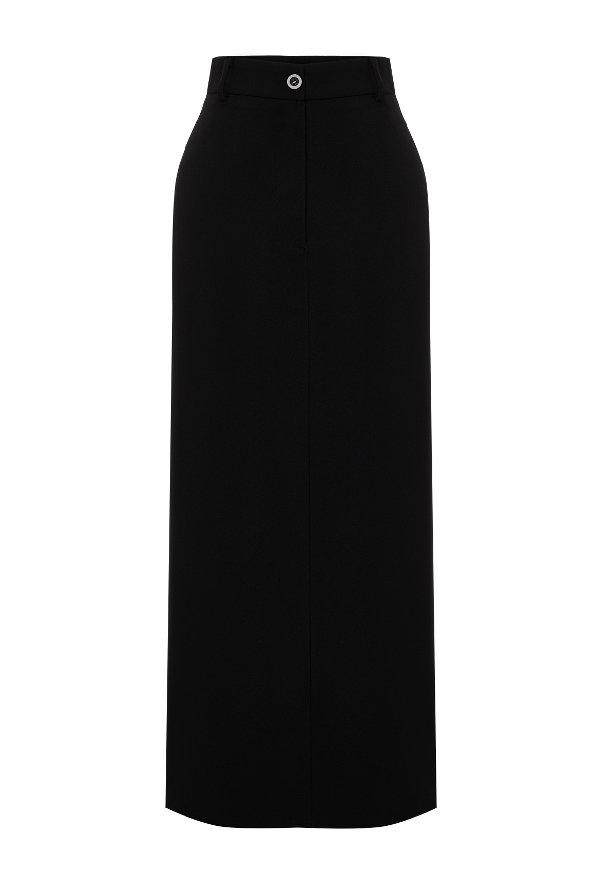 Trendyol Collection Ceruza fekete Midi szoknya - egyenes szabású, derékrészlet - TWOSS24ET00129