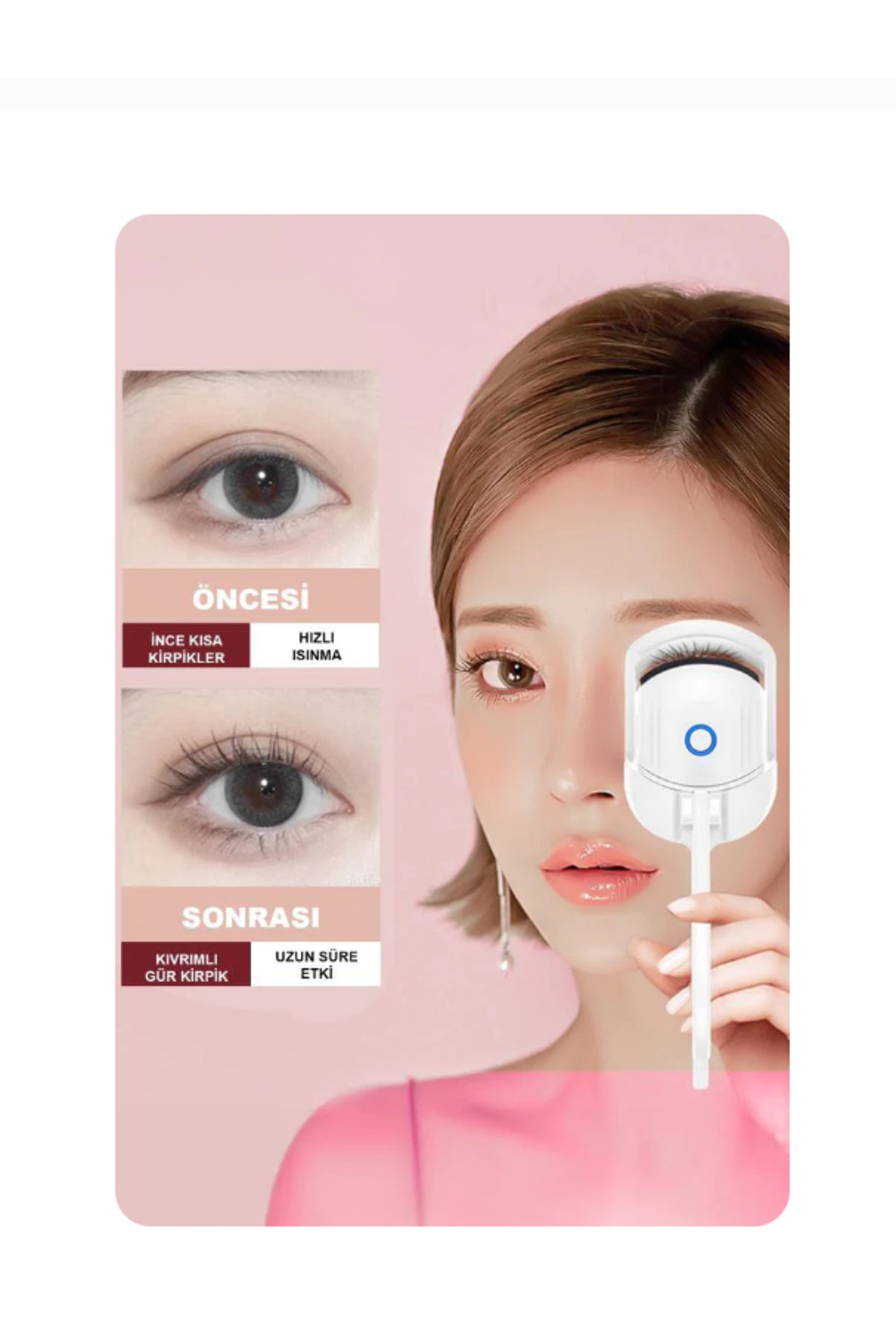 فرمژه   MUJGAN | kirpikkıvırıcıpembe اورجینال - تصویر 4