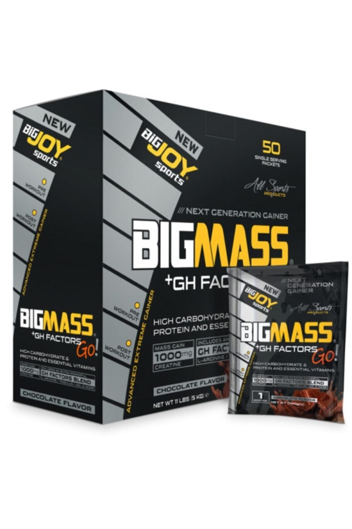 Bigjoy Sports Big Mass 5000 G 50 Saşe - Çikolata 8681571350019