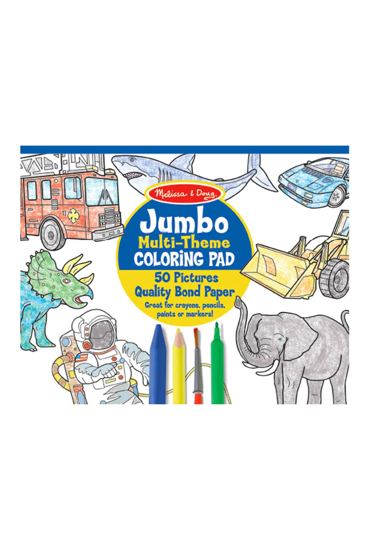 اسباب بازی های نوزاد و فعالیتی Melissa Doug کتاب رنگ آمیزی غول پیکر آبی Melissa & Doug