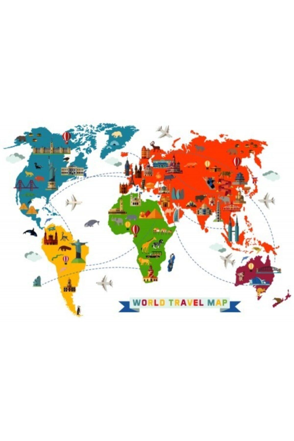 Pi Papers-World Travel Map - Portable, Convenient, Write-Erase Static Smart Paper (150-100) 5