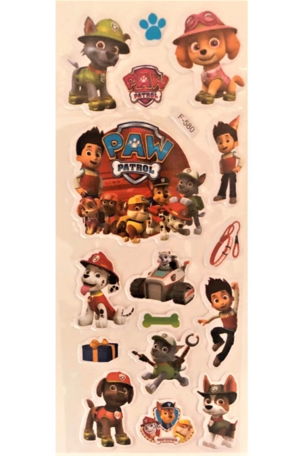 Kumik-Paw Patrol Characters Set of 3 Stickers Chase, Marshall, Zuma, Skye, Rubble, Rocky 2