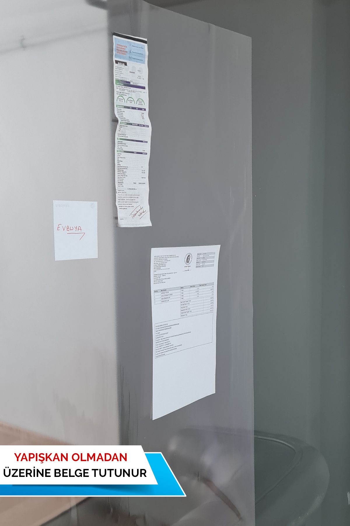 100 X 150 Cm, 2 Adet Şeffaf Kağıt Tahta, Yapışkansız Tutunan Akıllı Kağıt, Yaz Sil Sihirli Kağıt - 6