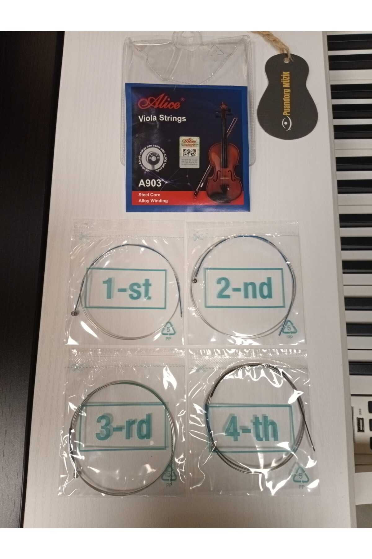 Alice-ALİCE A903 VIOLA WIRE SET ( RESIN + VIOLIN MUTTER ) 3